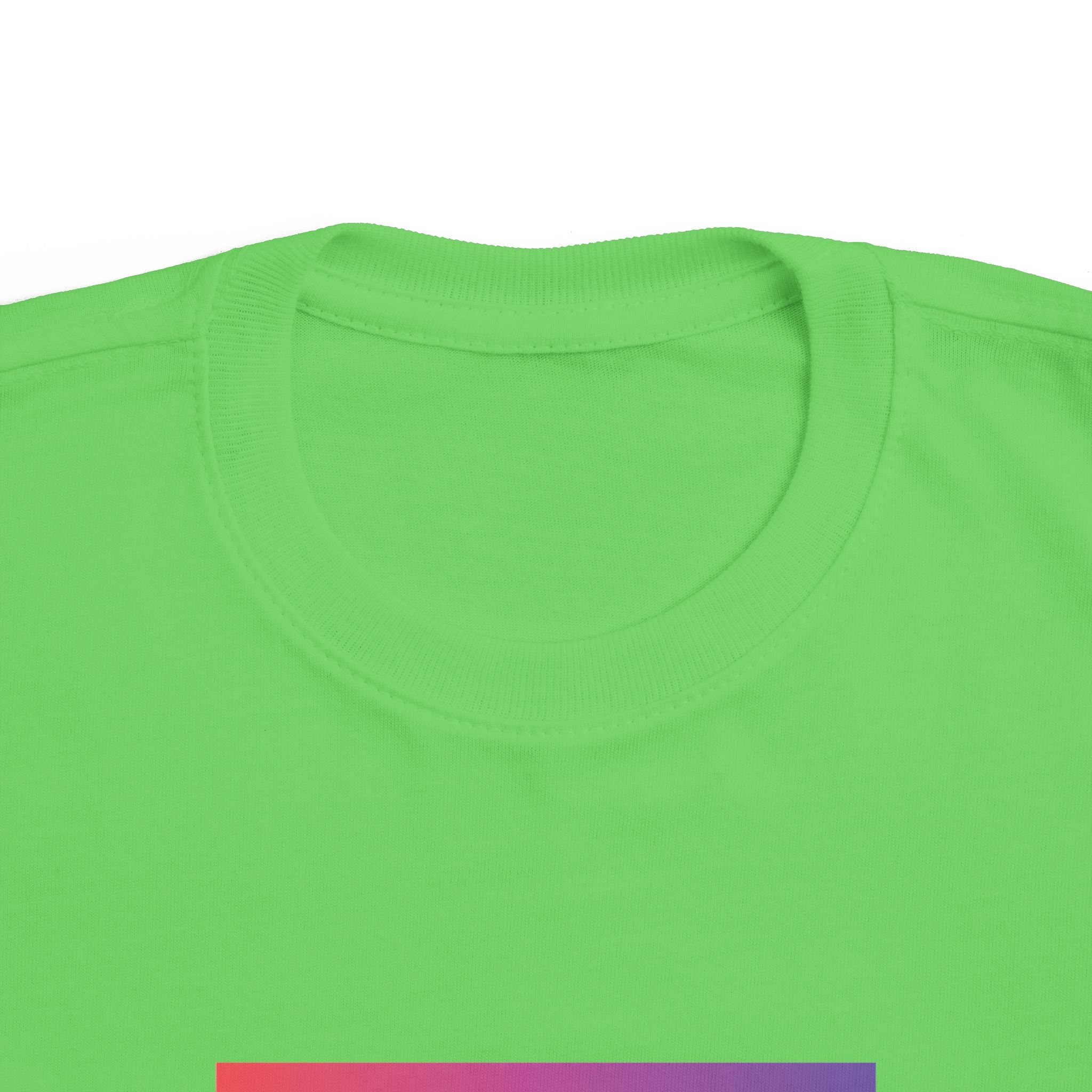 Toddler Tee — "Anything Cool Tho?" Gradient Heart Kids T‑Shirt