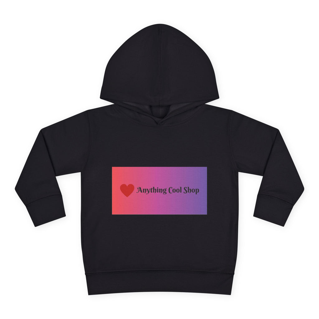 Toddler Hoodie with Gradient Heart Logo — "Anything Cool Shop" Fleece Pullover