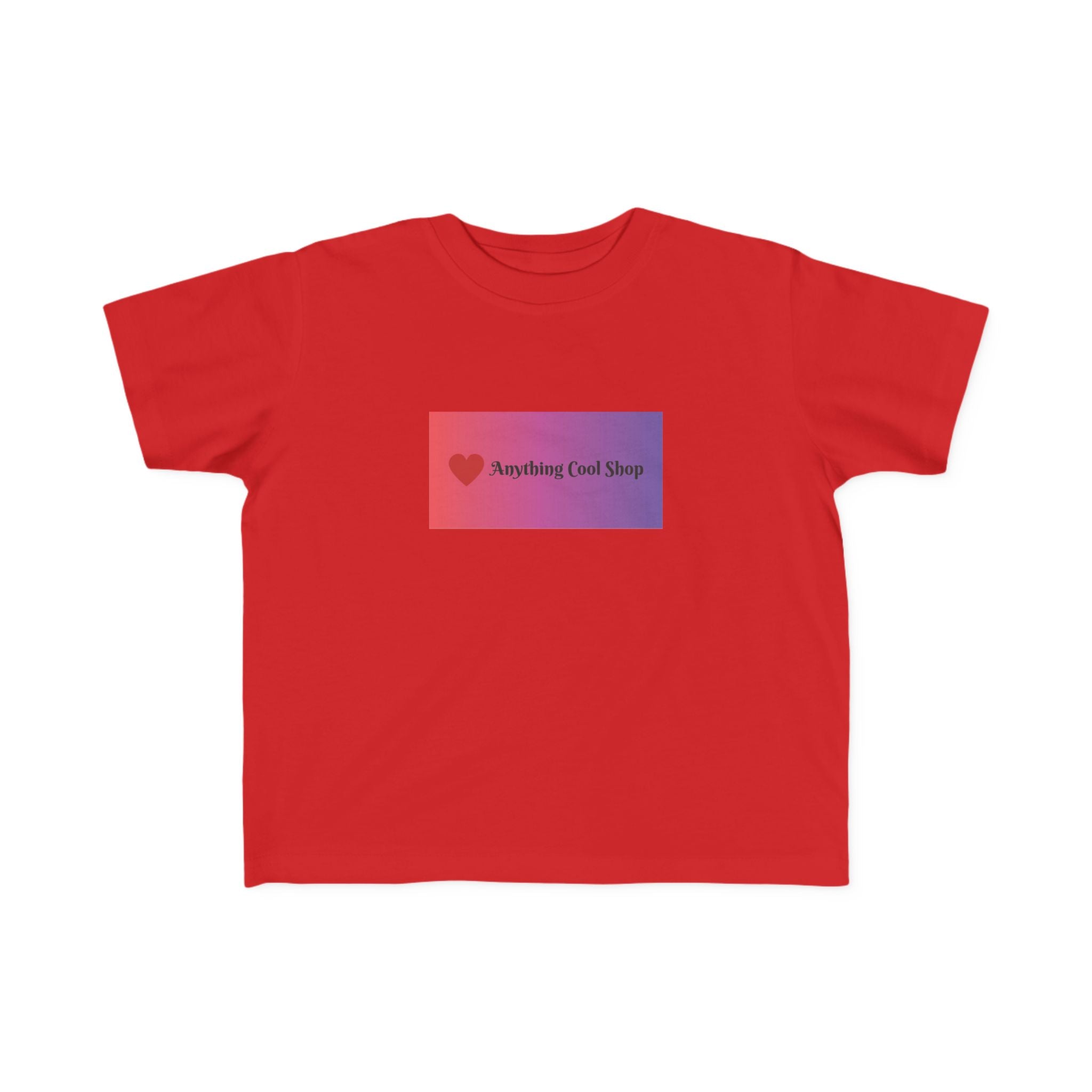Toddler Tee — "Anything Cool Tho?" Gradient Heart Kids T‑Shirt