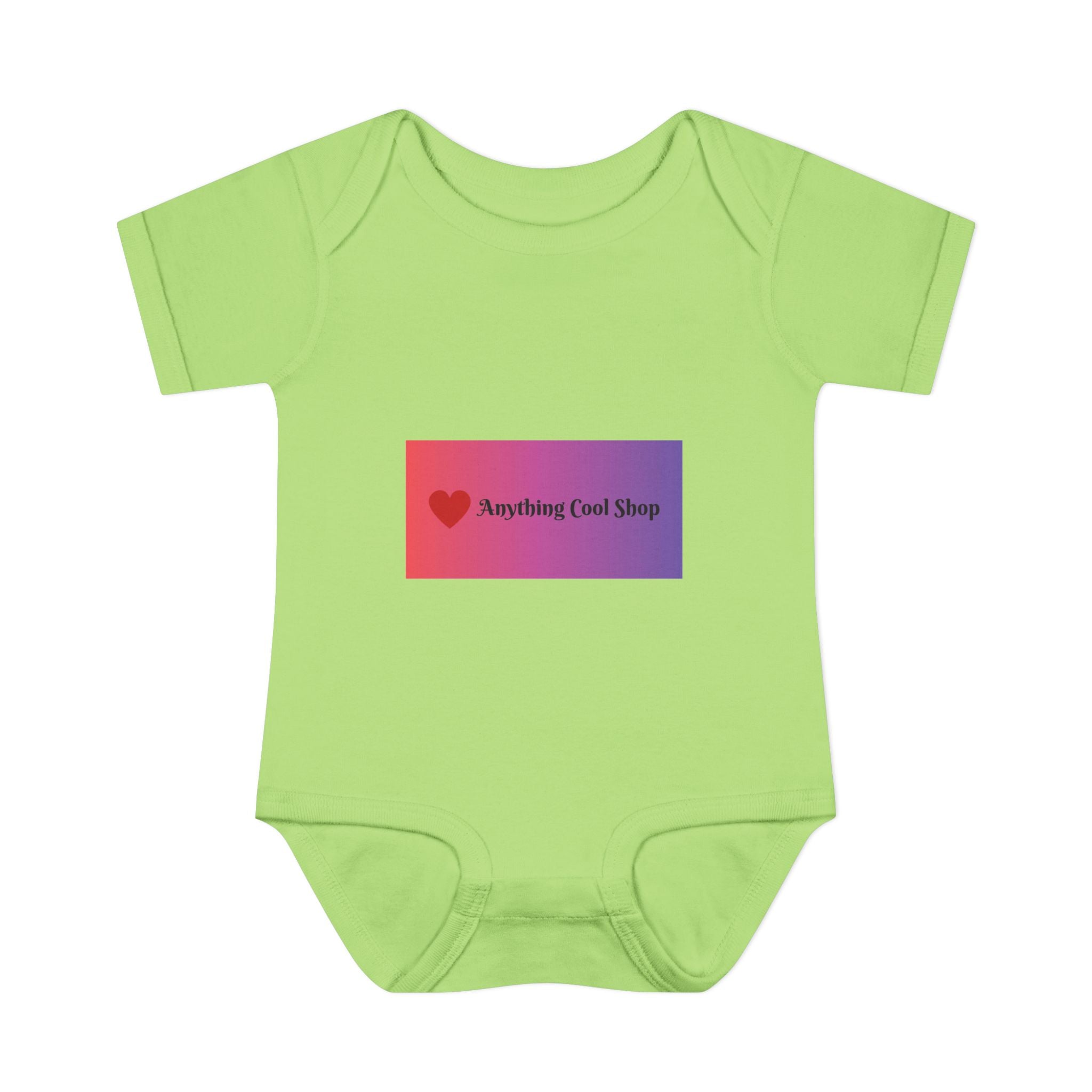 Infant Bodysuit - Gradient Heart Logo "Anything Cool Shop" Baby Onesie