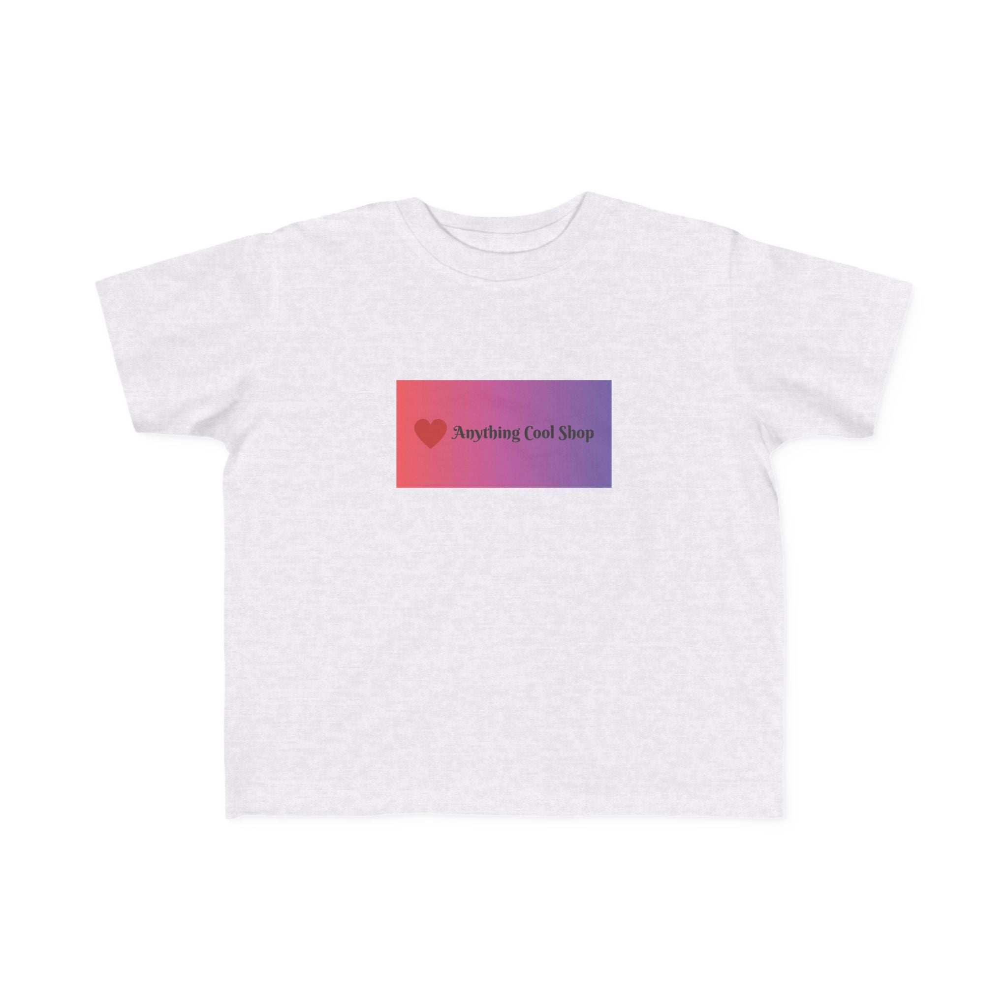 Toddler Tee — "Anything Cool Tho?" Gradient Heart Kids T‑Shirt