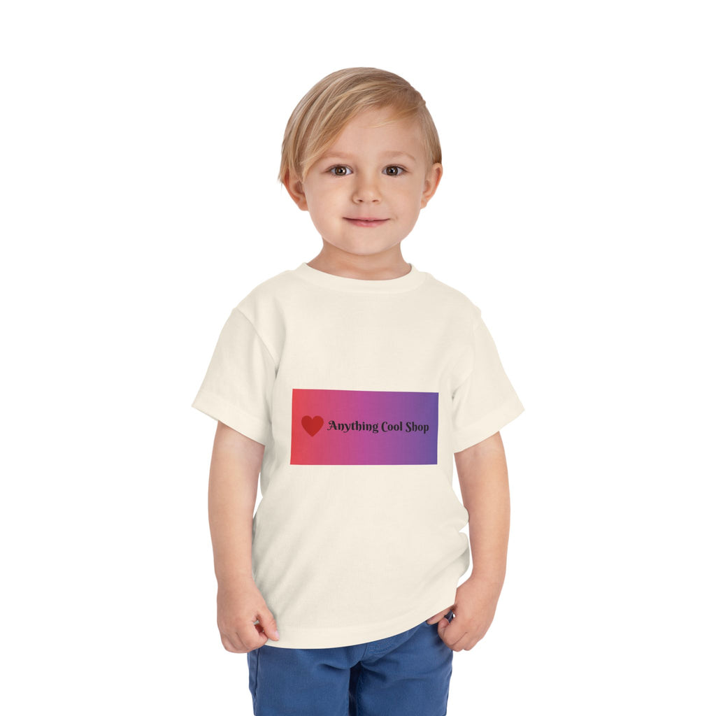 Toddler Tee - "Anything Cool Shop" Heart Logo Gradient Kids Shirt