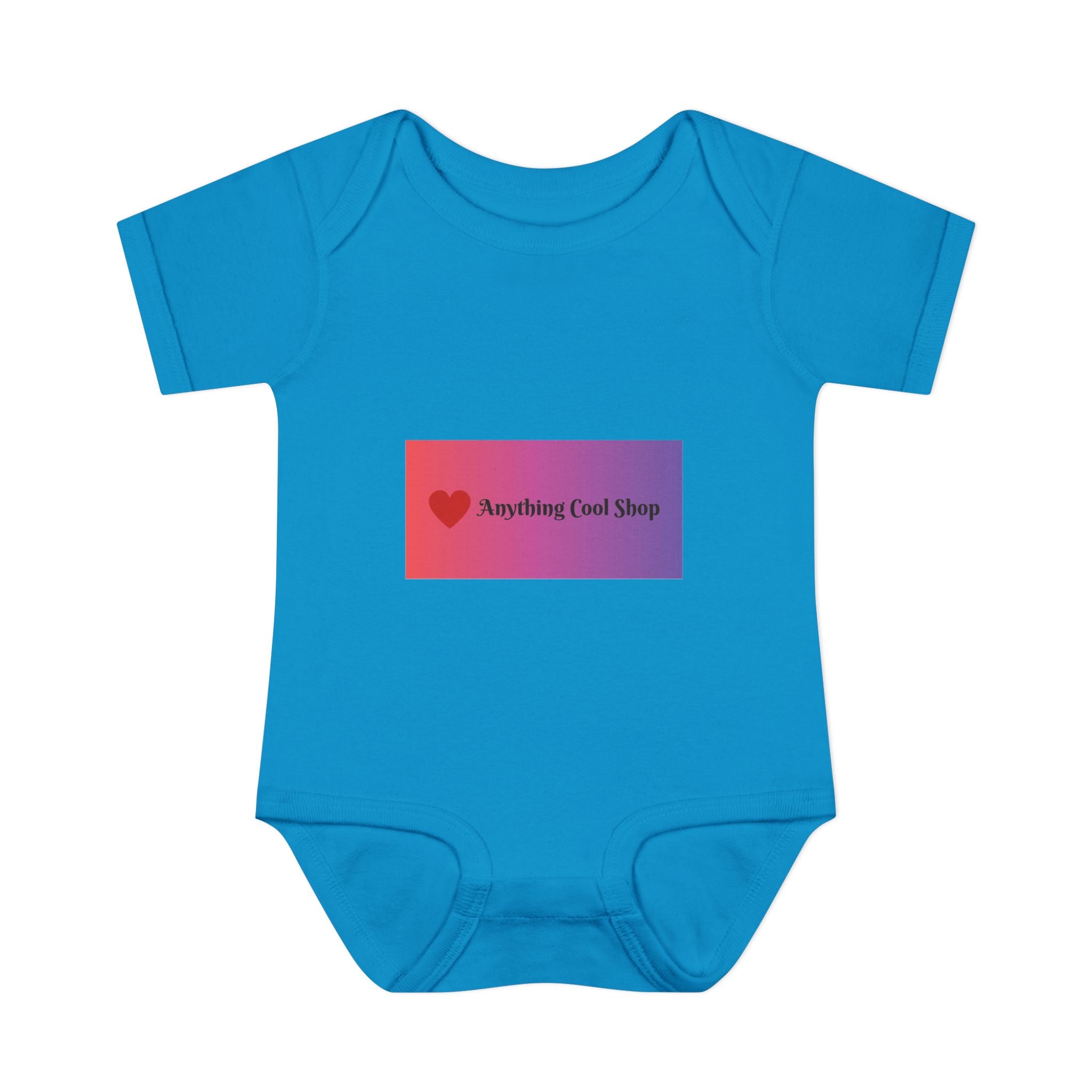 Infant Bodysuit - Gradient Heart Logo "Anything Cool Shop" Baby Onesie