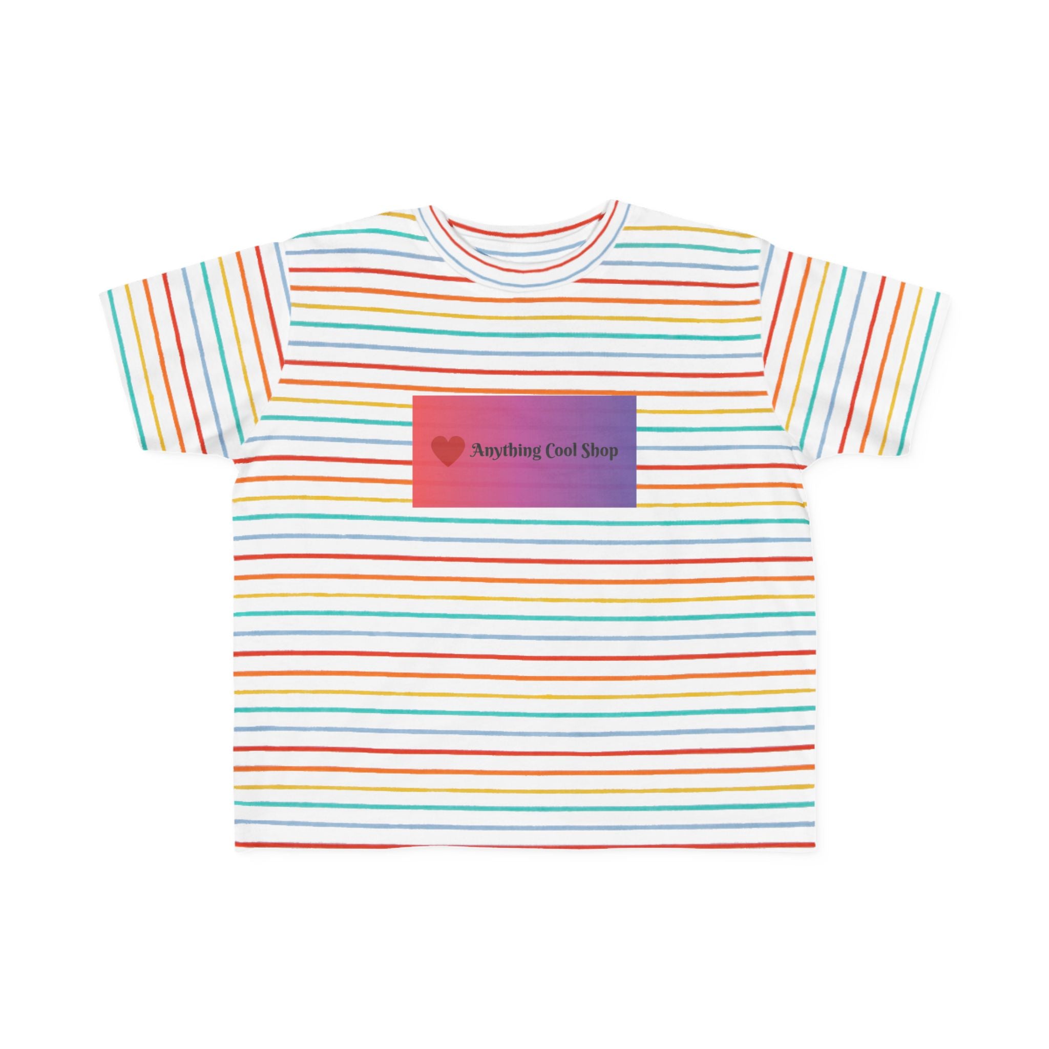 Toddler Tee — "Anything Cool Tho?" Gradient Heart Kids T‑Shirt