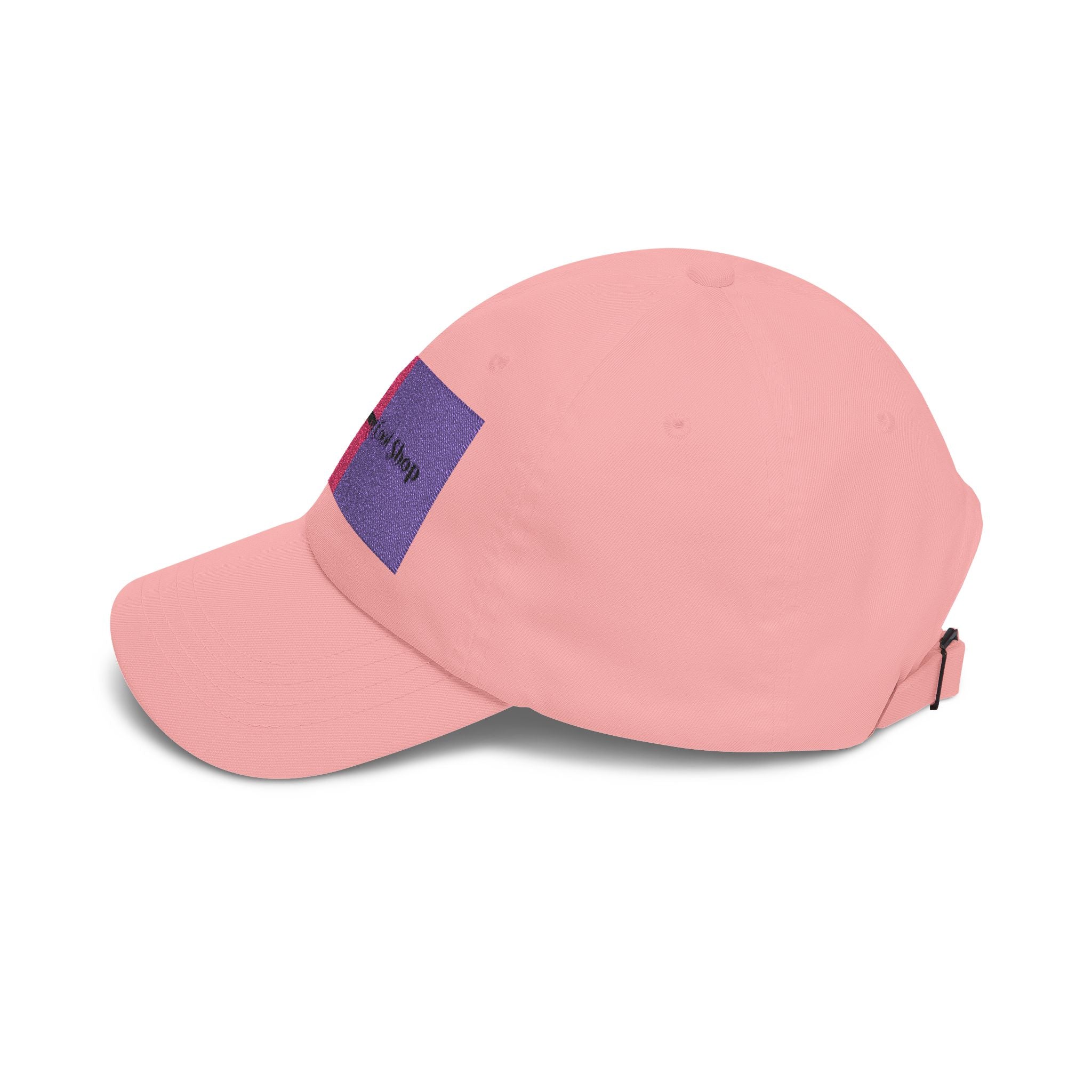 Dad Cap — Pink & Purple Heart Patch Embroidered "Anything Cool Stuff"