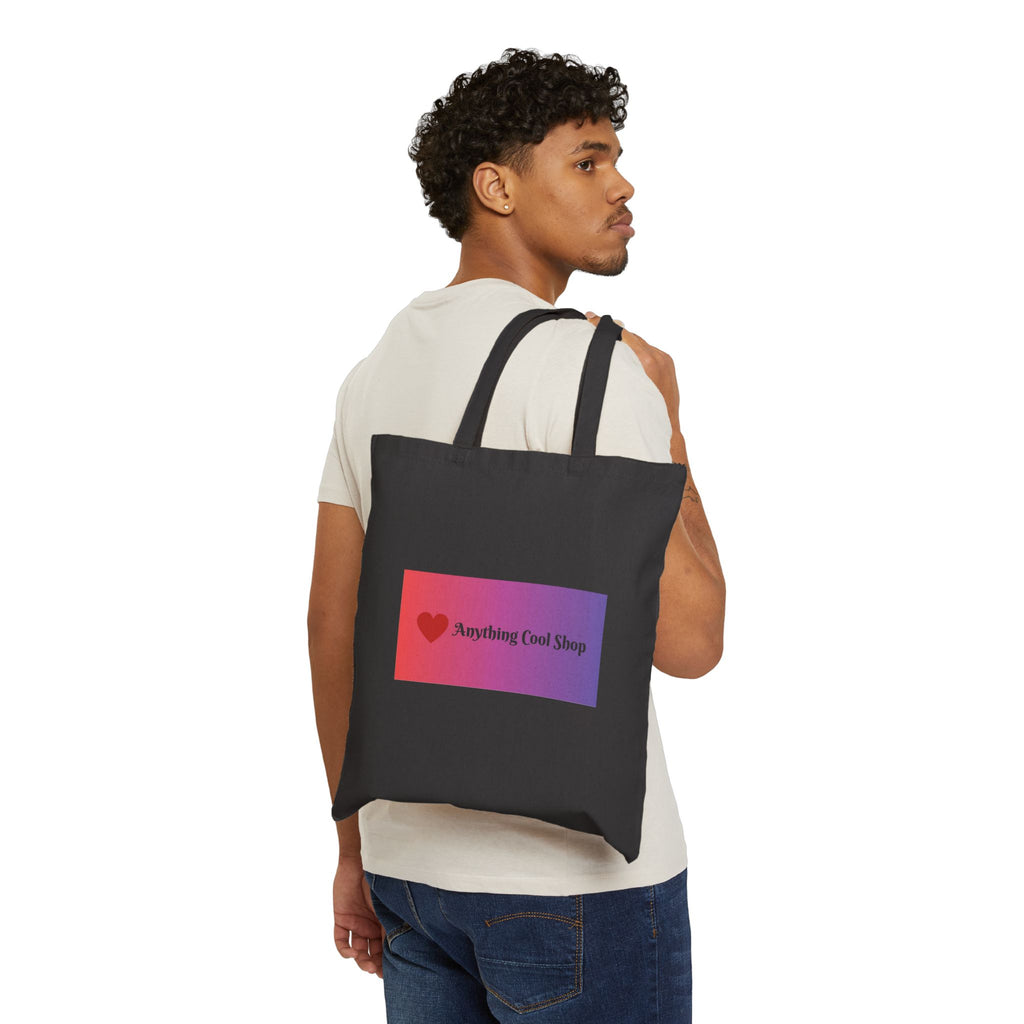 Canvas Tote Bag — Gradient 'Anything Cool Shop' Logo Tote