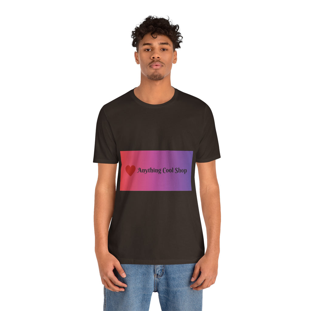 T-Shirt — "Anything Cool Shop" Gradient Logo Tee
