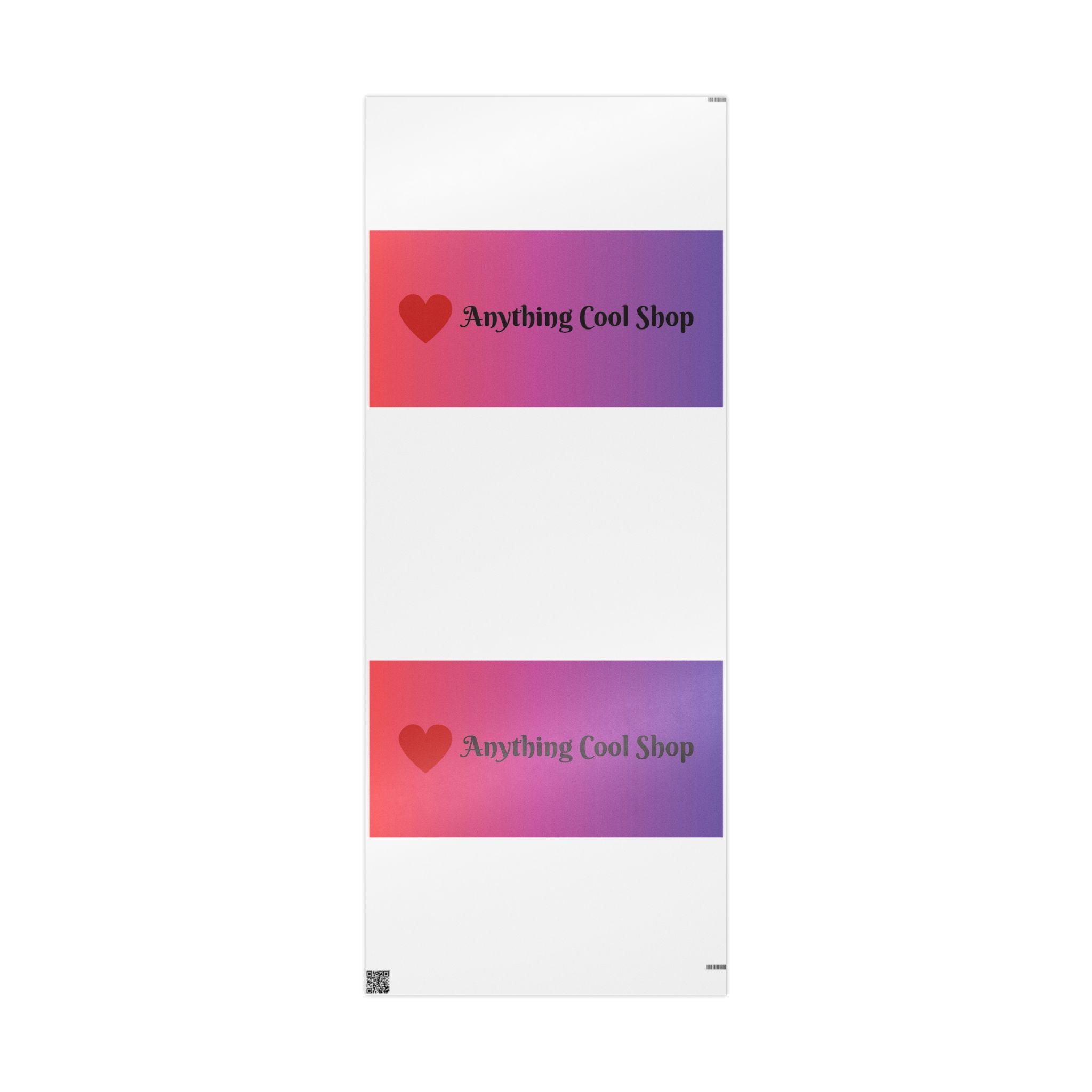 Custom Gradient Heart Wrapping Paper Roll – “Nothing but Love” Gift Wrap