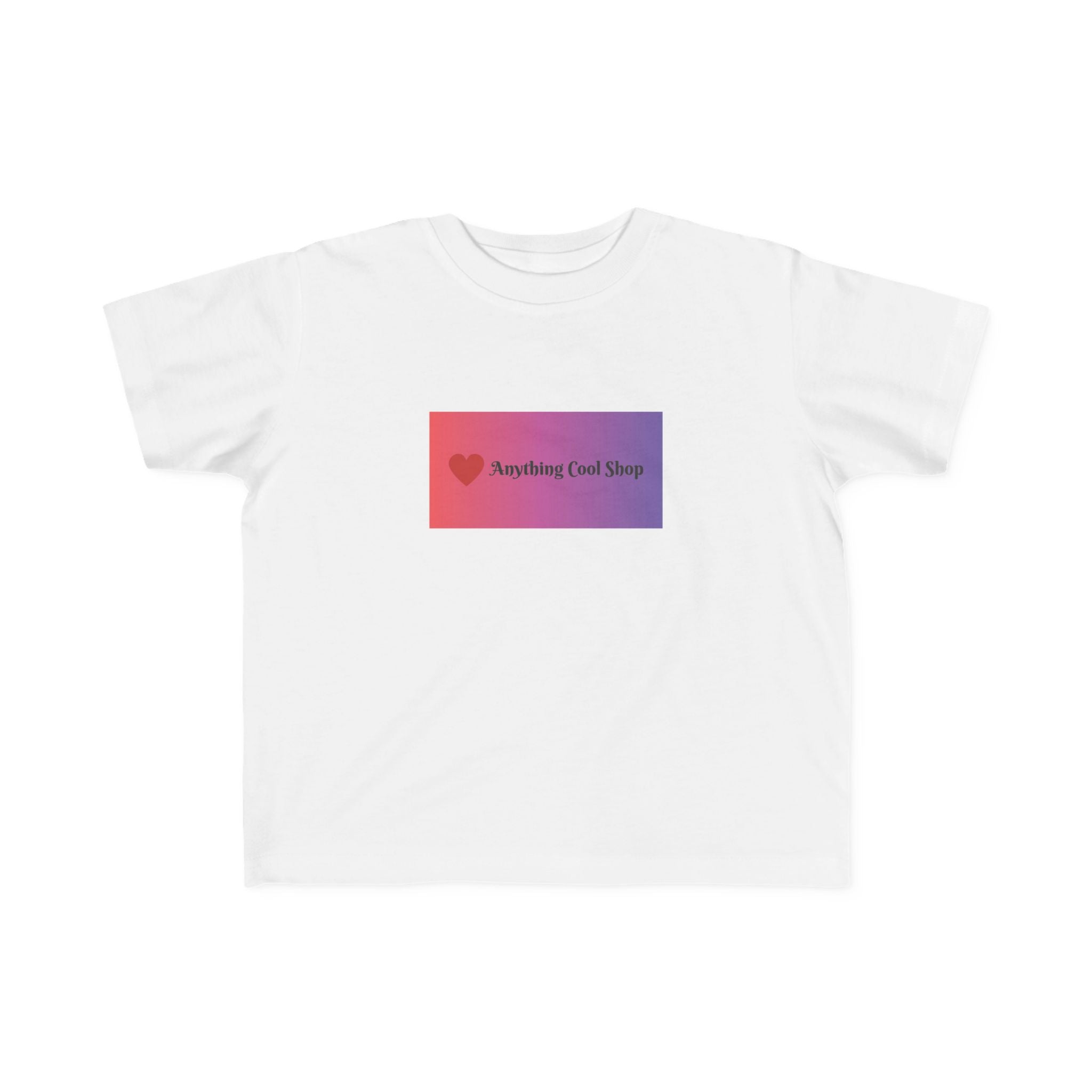 Toddler Tee — "Anything Cool Tho?" Gradient Heart Kids T‑Shirt