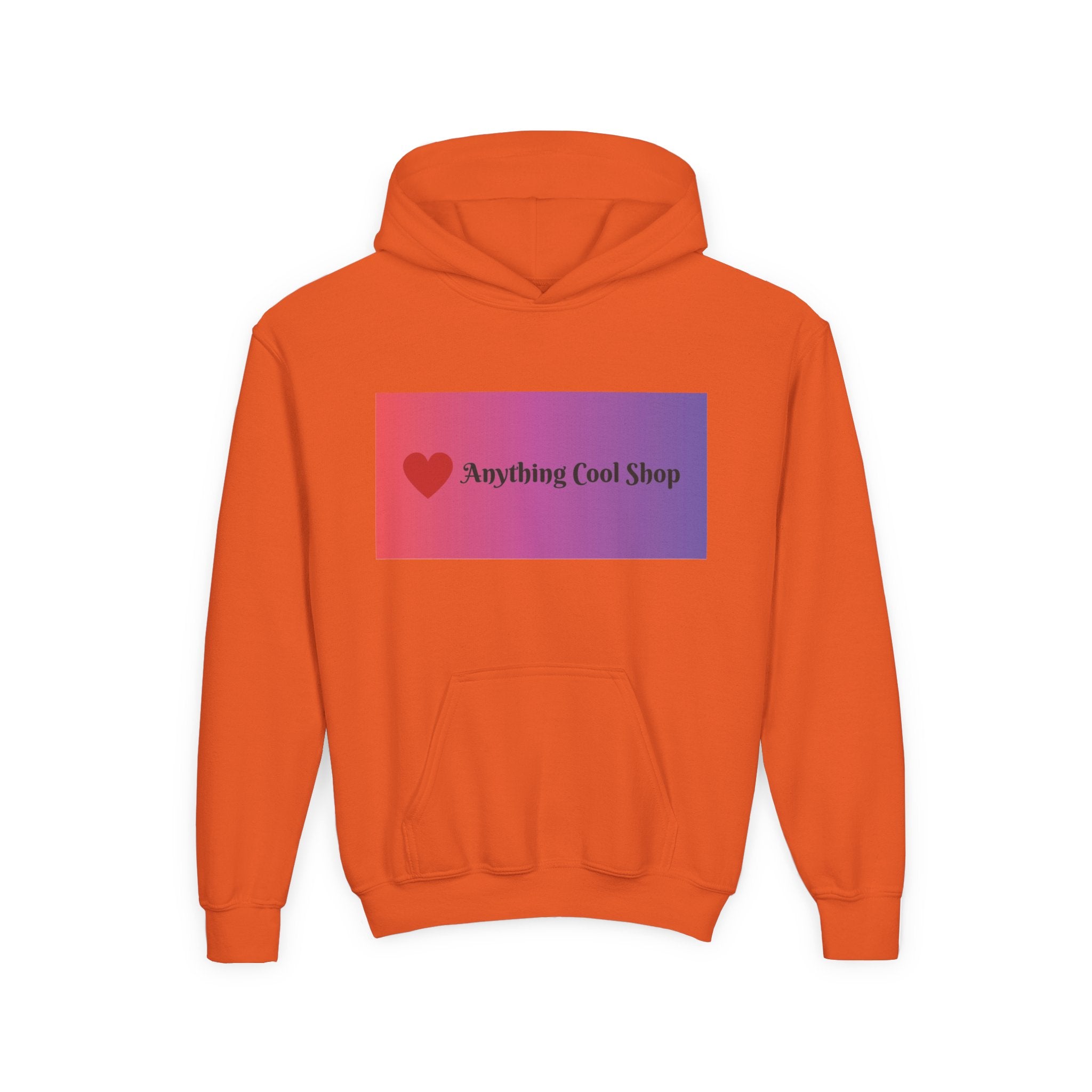 Youth Hoodie — Gradient Heart "Anything Cool Shop" Logo