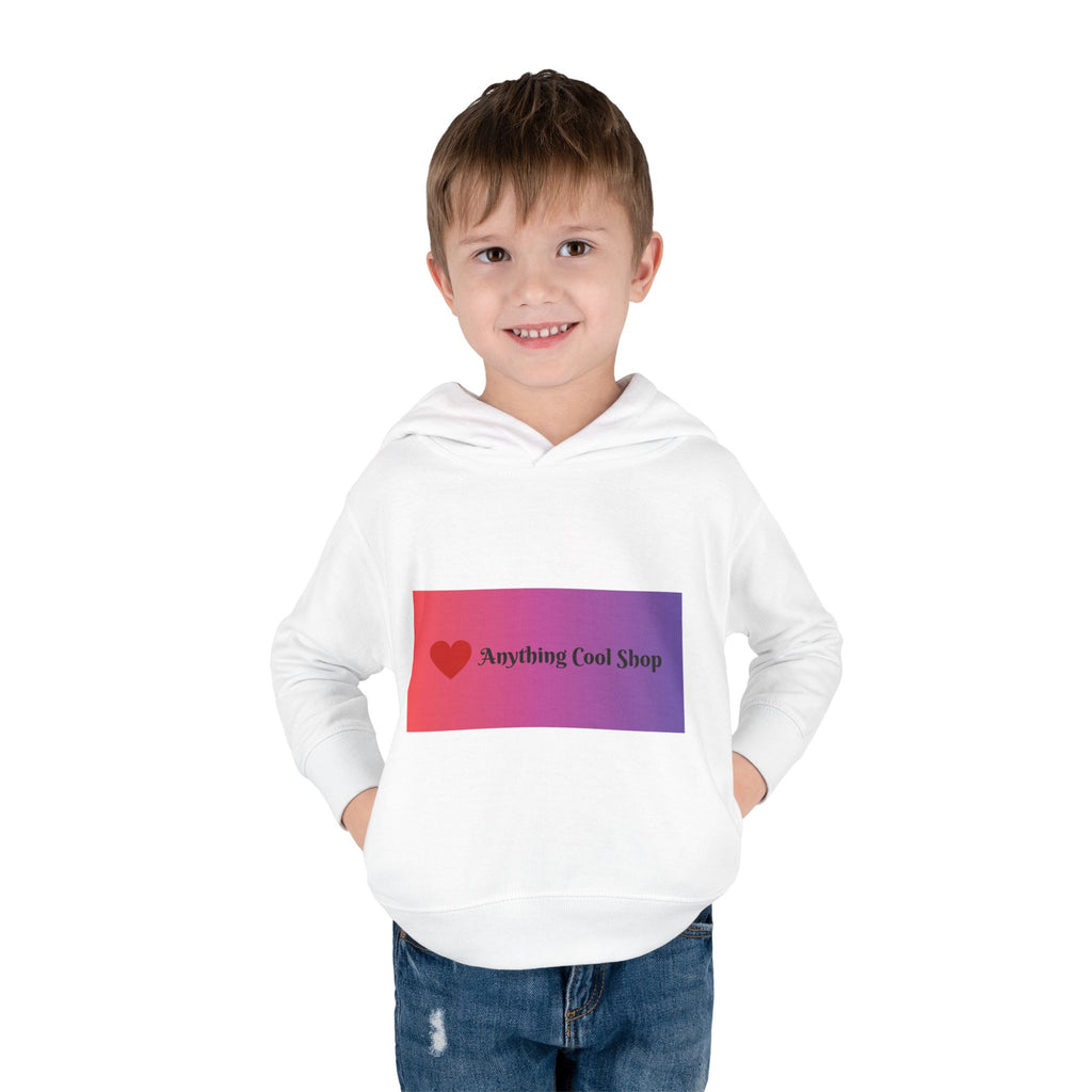 Toddler Hoodie with Gradient Heart Logo — "Anything Cool Shop" Fleece Pullover