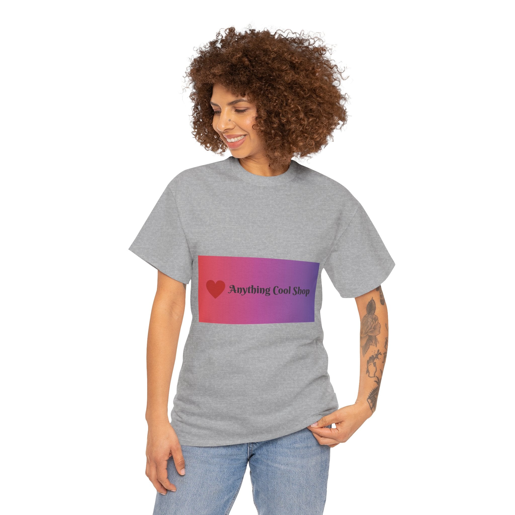Graphic Tee — 'Anything Cool Shop' Heart Gradient Logo