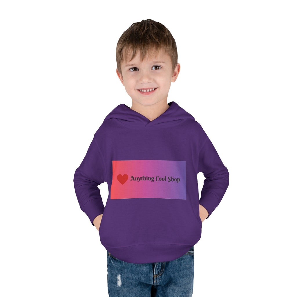 Toddler Hoodie with Gradient Heart Logo — "Anything Cool Shop" Fleece Pullover