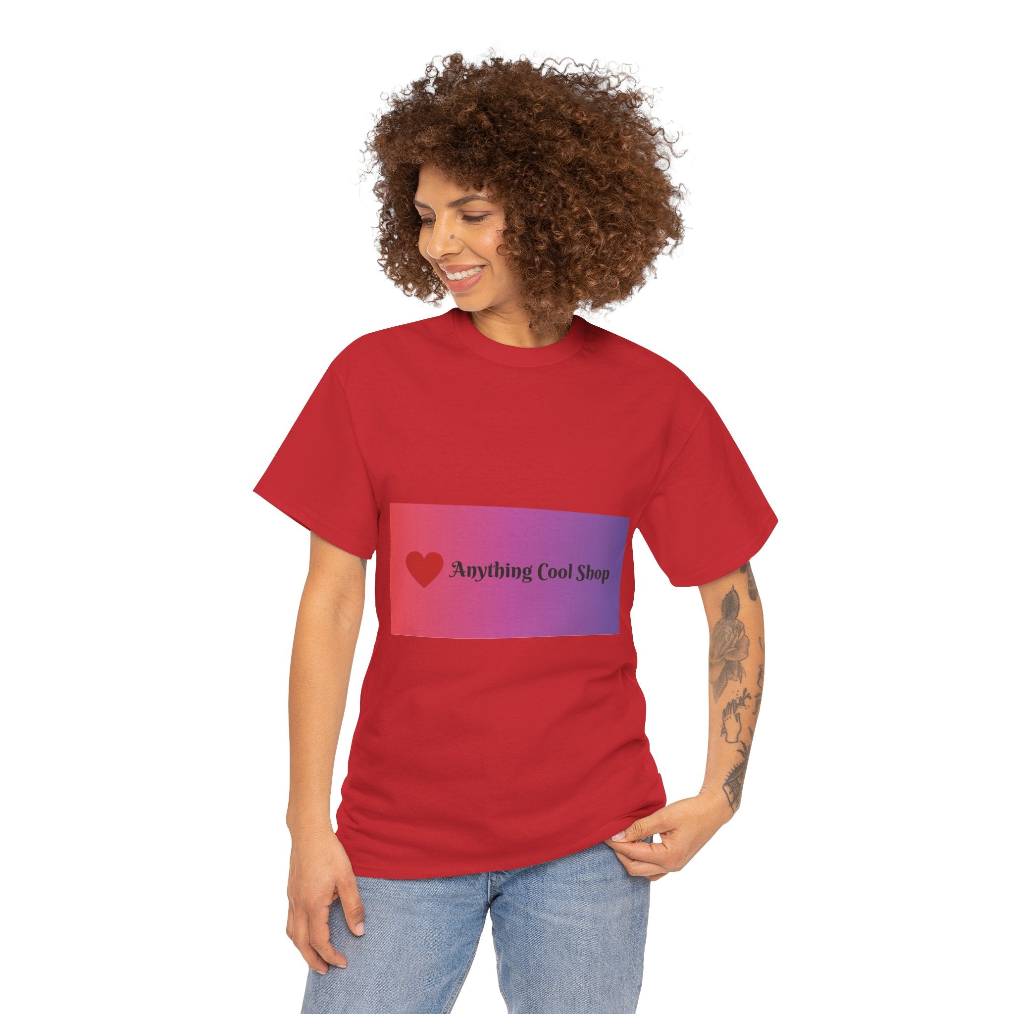 Graphic Tee — 'Anything Cool Shop' Heart Gradient Logo