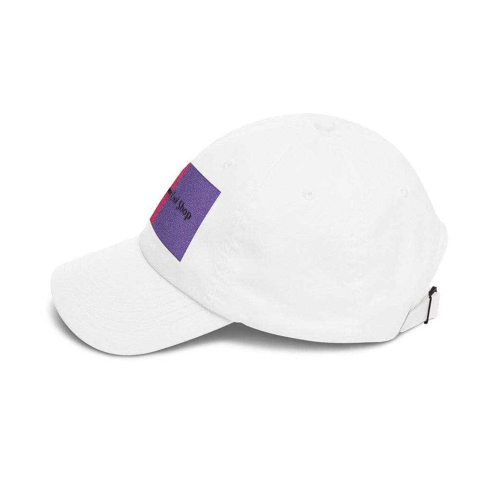 Dad Cap — Pink & Purple Heart Patch Embroidered "Anything Cool Stuff"