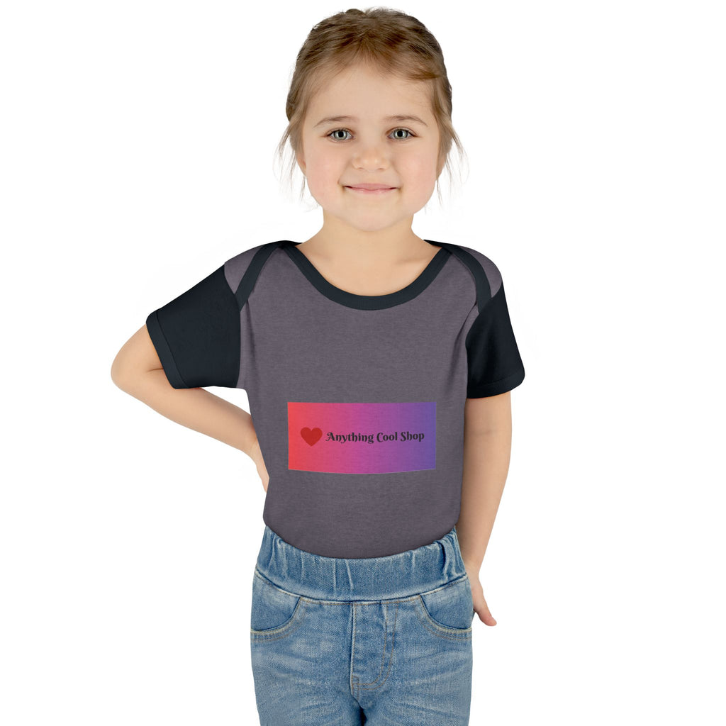 Infant Bodysuit - Gradient Heart Logo "Anything Cool Shop" Baby Onesie
