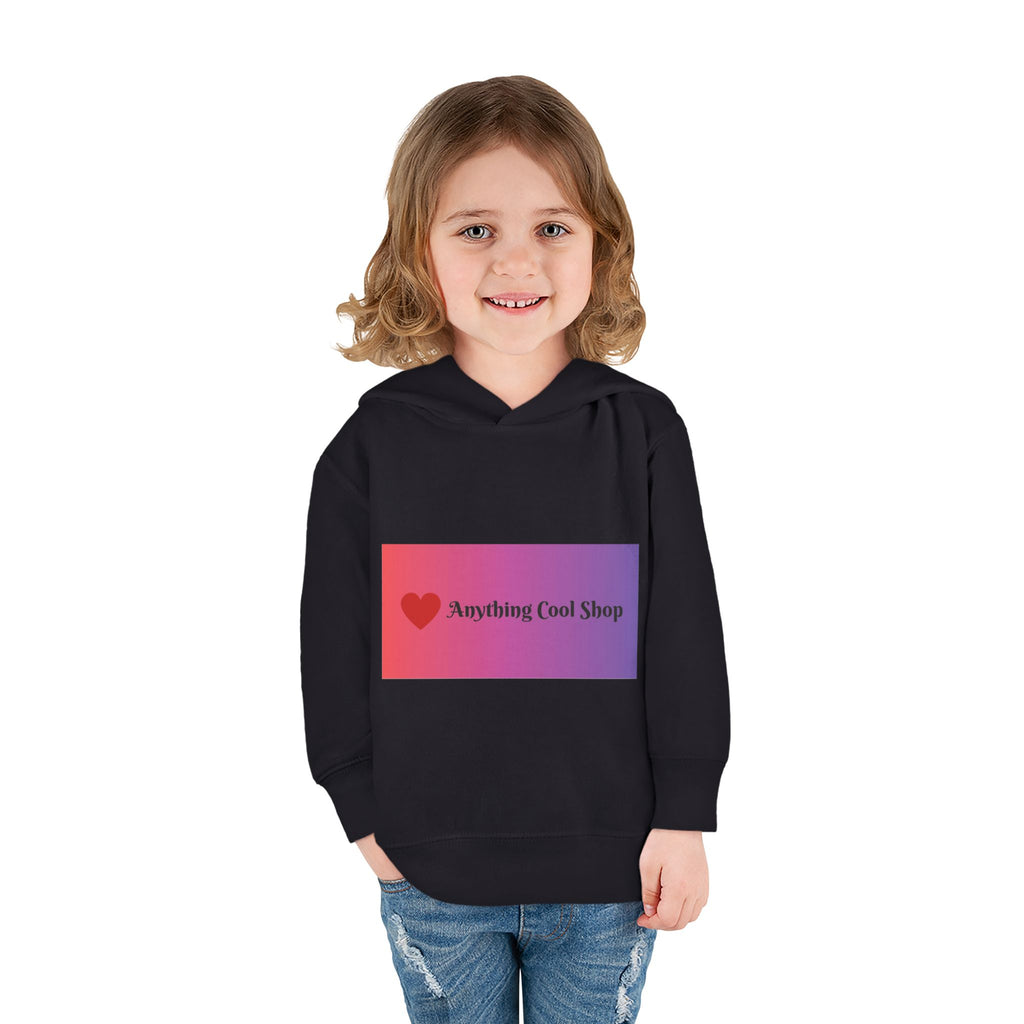 Toddler Hoodie with Gradient Heart Logo — "Anything Cool Shop" Fleece Pullover