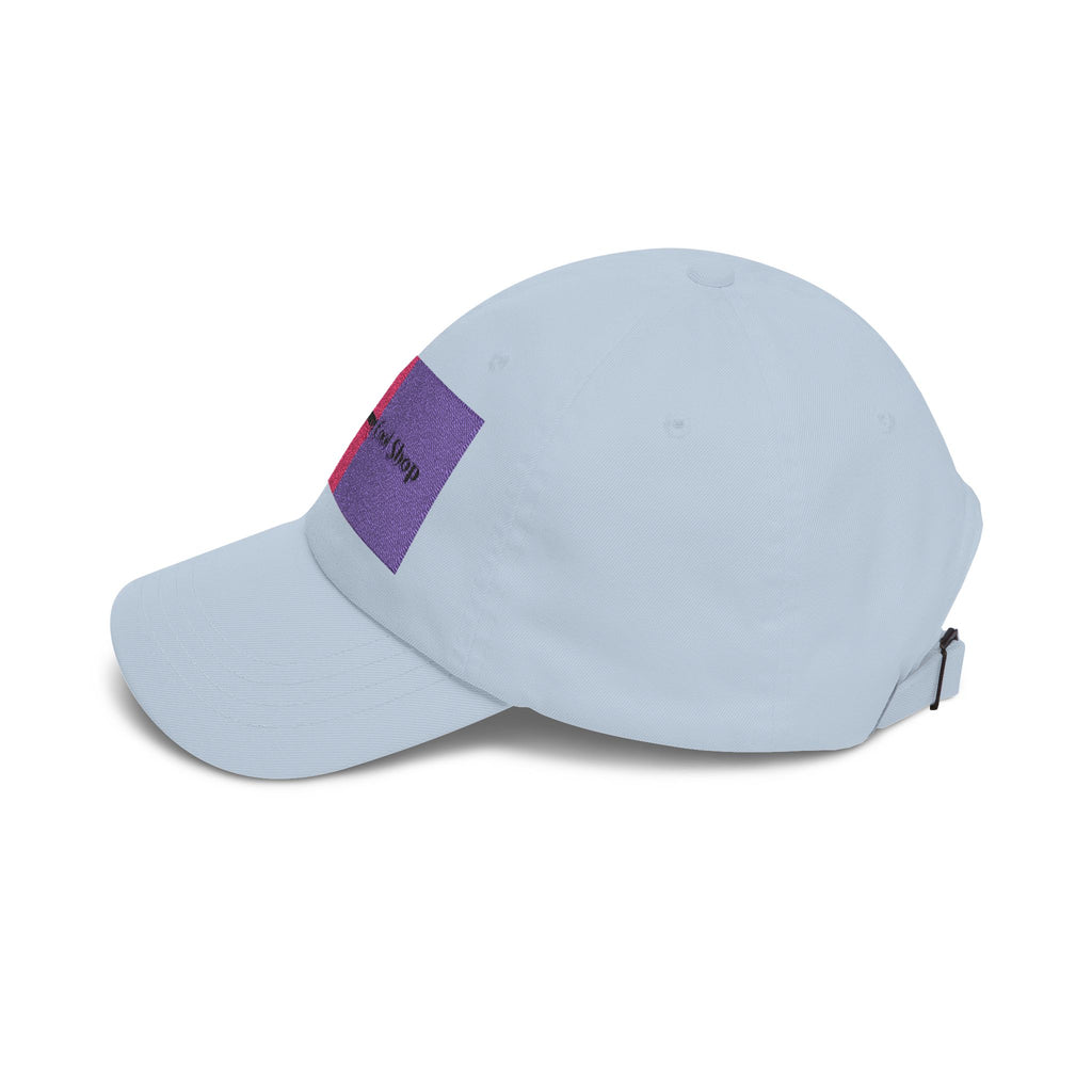Dad Cap — Pink & Purple Heart Patch Embroidered "Anything Cool Stuff"