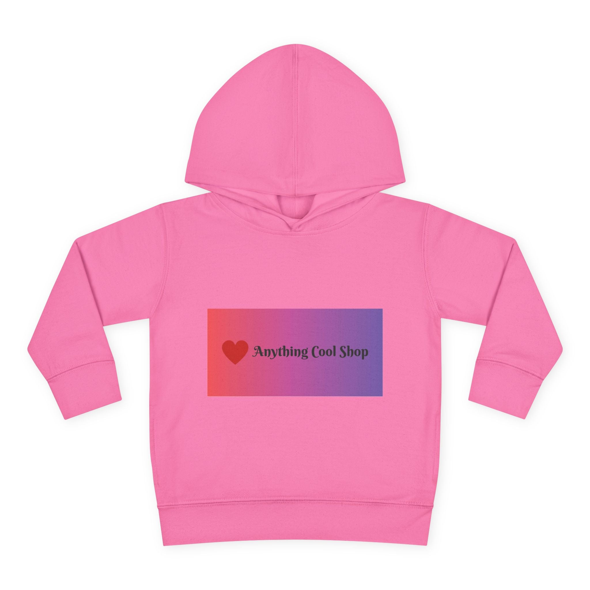 Toddler Hoodie with Gradient Heart Logo — "Anything Cool Shop" Fleece Pullover