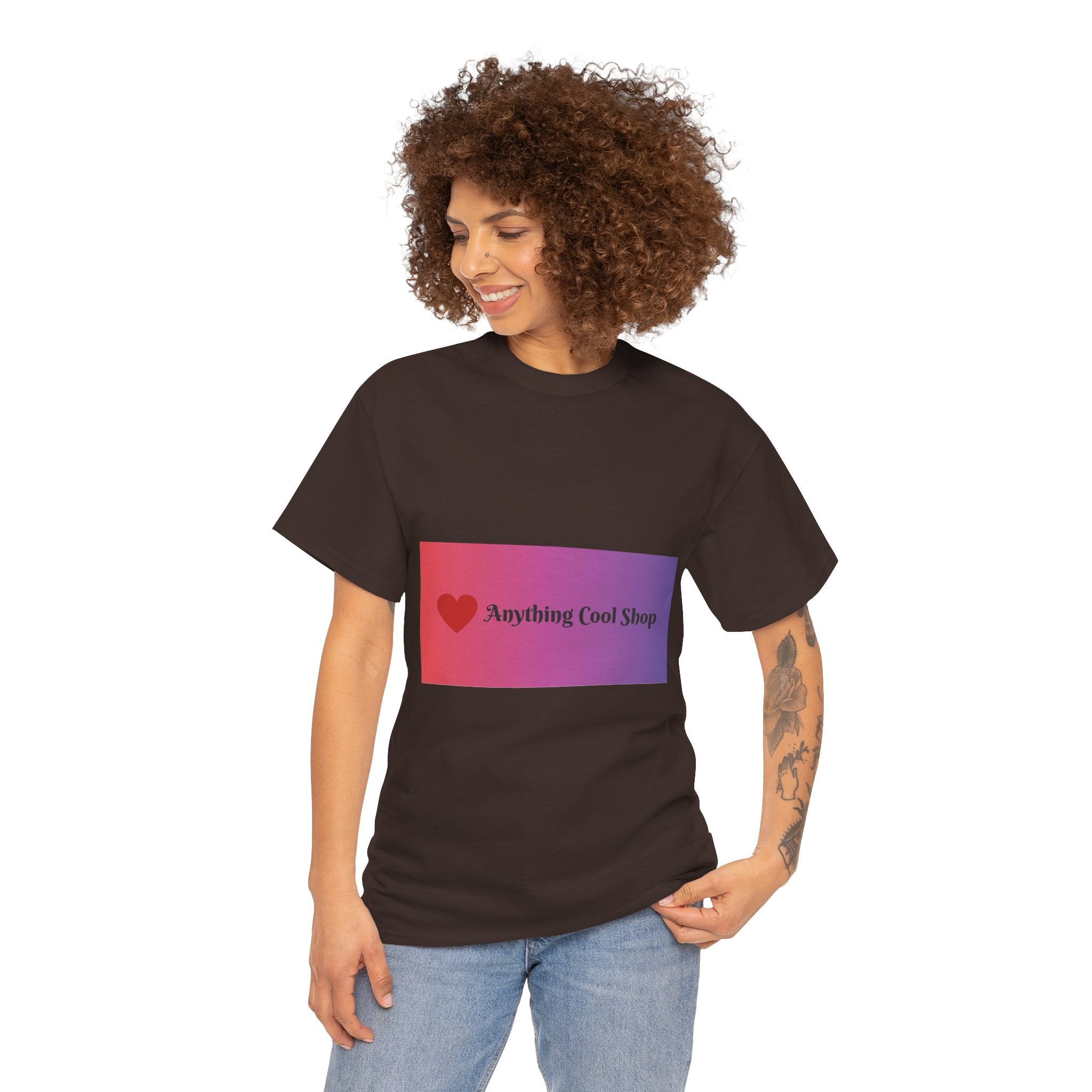 Graphic Tee — 'Anything Cool Shop' Heart Gradient Logo