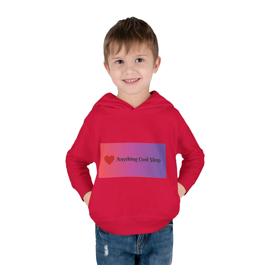Toddler Hoodie with Gradient Heart Logo — "Anything Cool Shop" Fleece Pullover