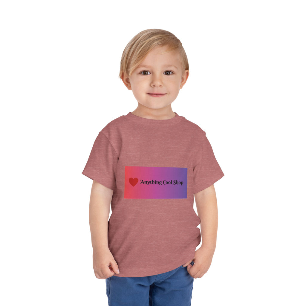 Toddler Tee - "Anything Cool Shop" Heart Logo Gradient Kids Shirt