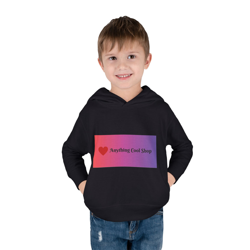 Toddler Hoodie with Gradient Heart Logo — "Anything Cool Shop" Fleece Pullover
