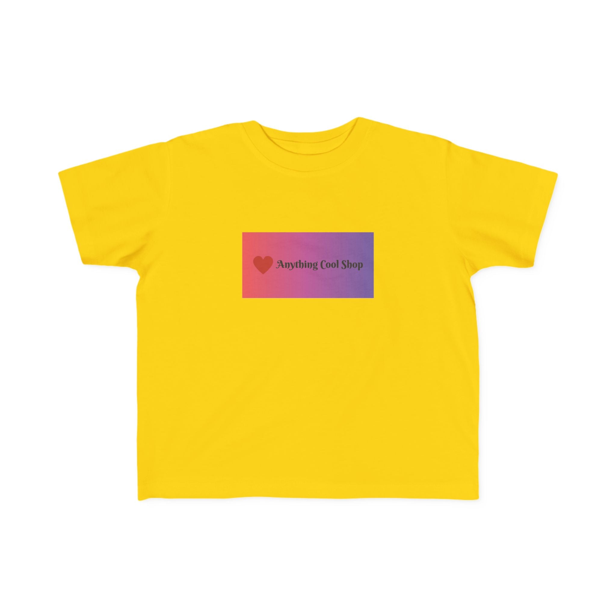 Toddler Tee — "Anything Cool Tho?" Gradient Heart Kids T‑Shirt