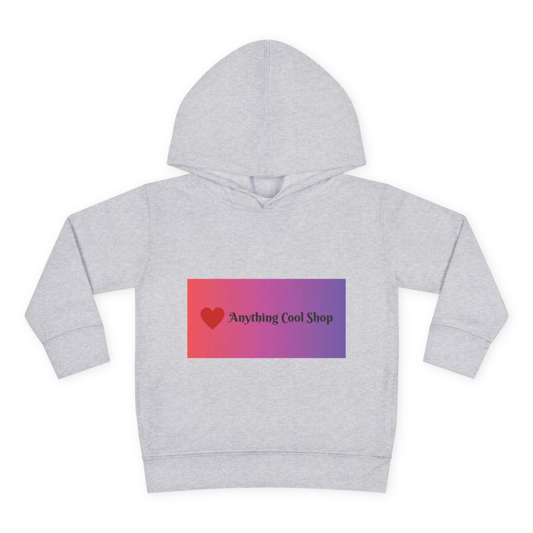 Toddler Hoodie with Gradient Heart Logo — "Anything Cool Shop" Fleece Pullover