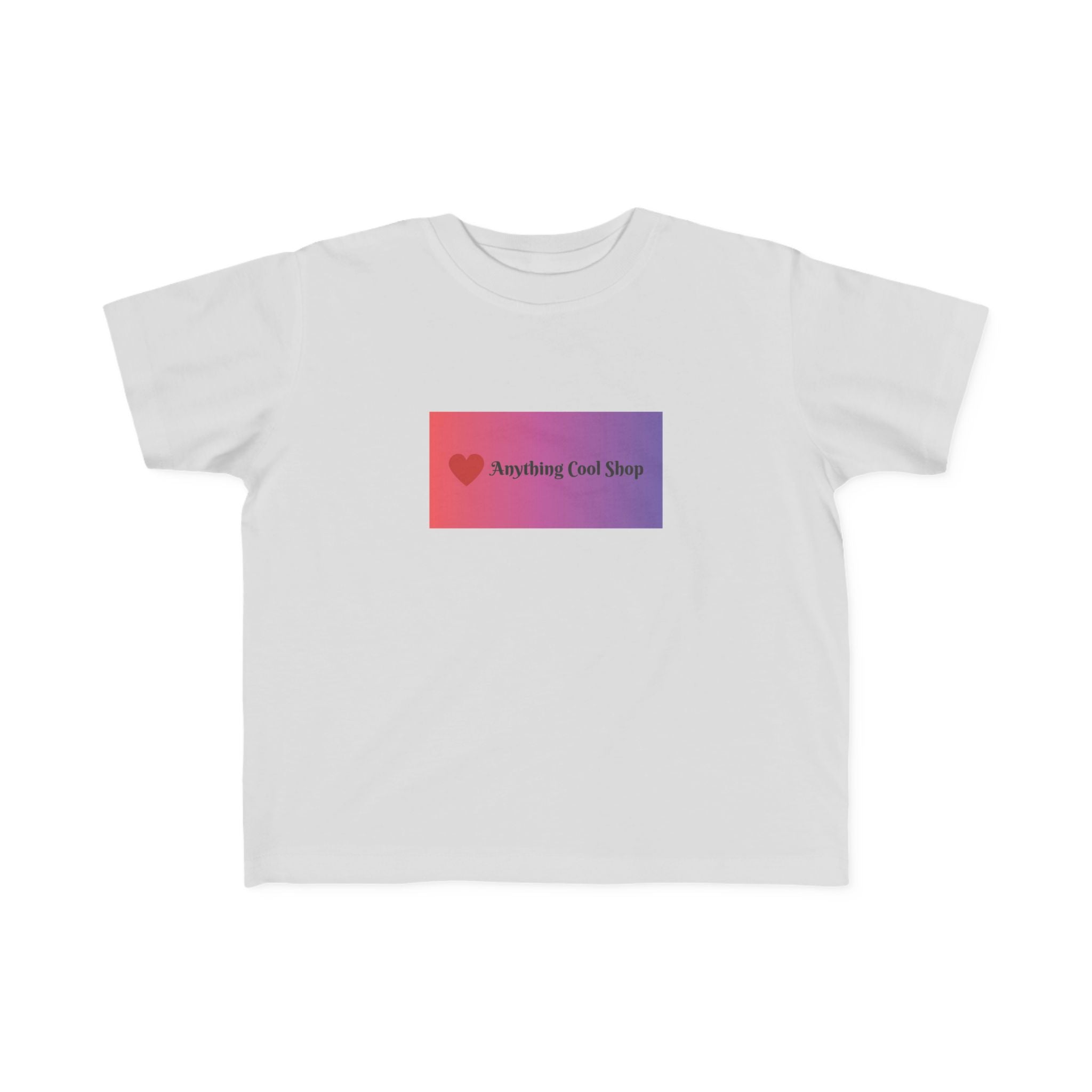 Toddler Tee — "Anything Cool Tho?" Gradient Heart Kids T‑Shirt