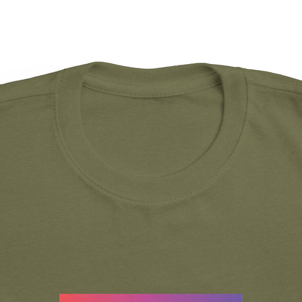 Toddler Tee — "Anything Cool Tho?" Gradient Heart Kids T‑Shirt