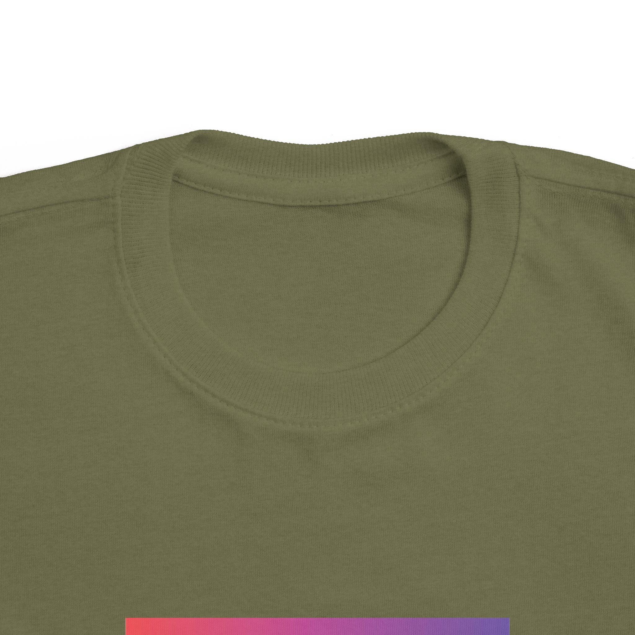 Toddler Tee — "Anything Cool Tho?" Gradient Heart Kids T‑Shirt