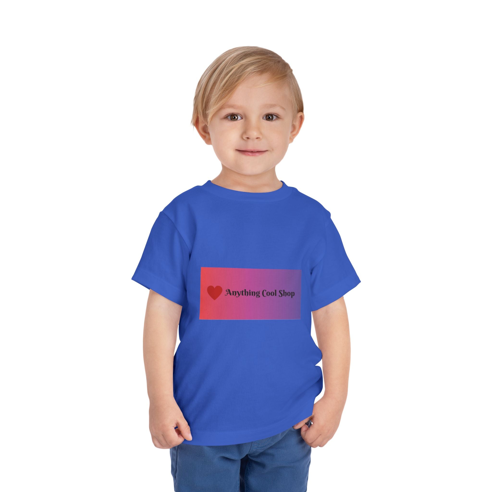 Toddler Tee - "Anything Cool Shop" Heart Logo Gradient Kids Shirt