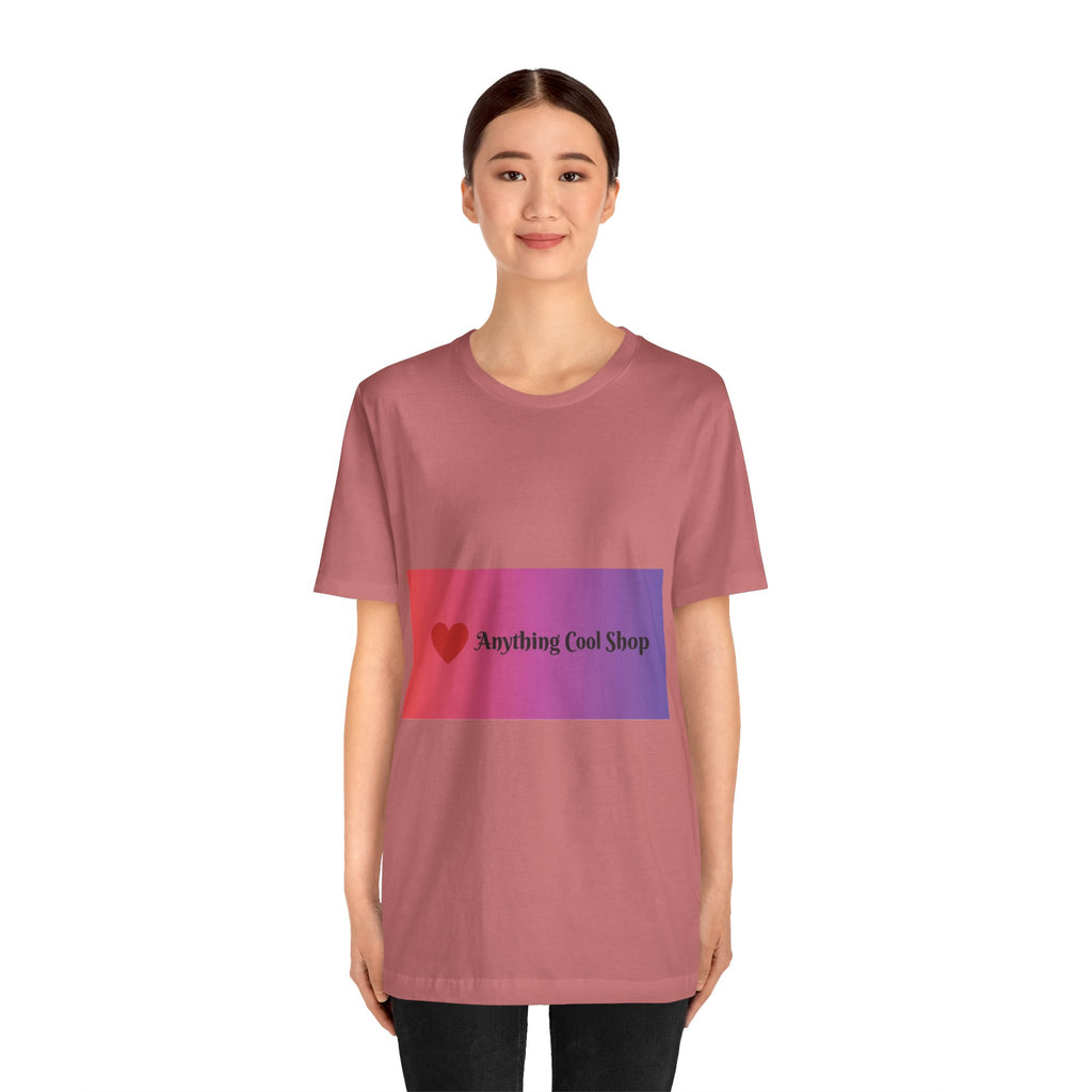 T-Shirt — "Anything Cool Shop" Gradient Logo Tee