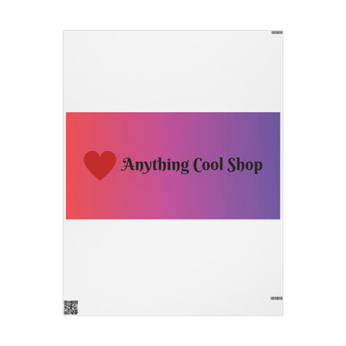 Custom Gradient Heart Wrapping Paper Roll – “Nothing but Love” Gift Wrap