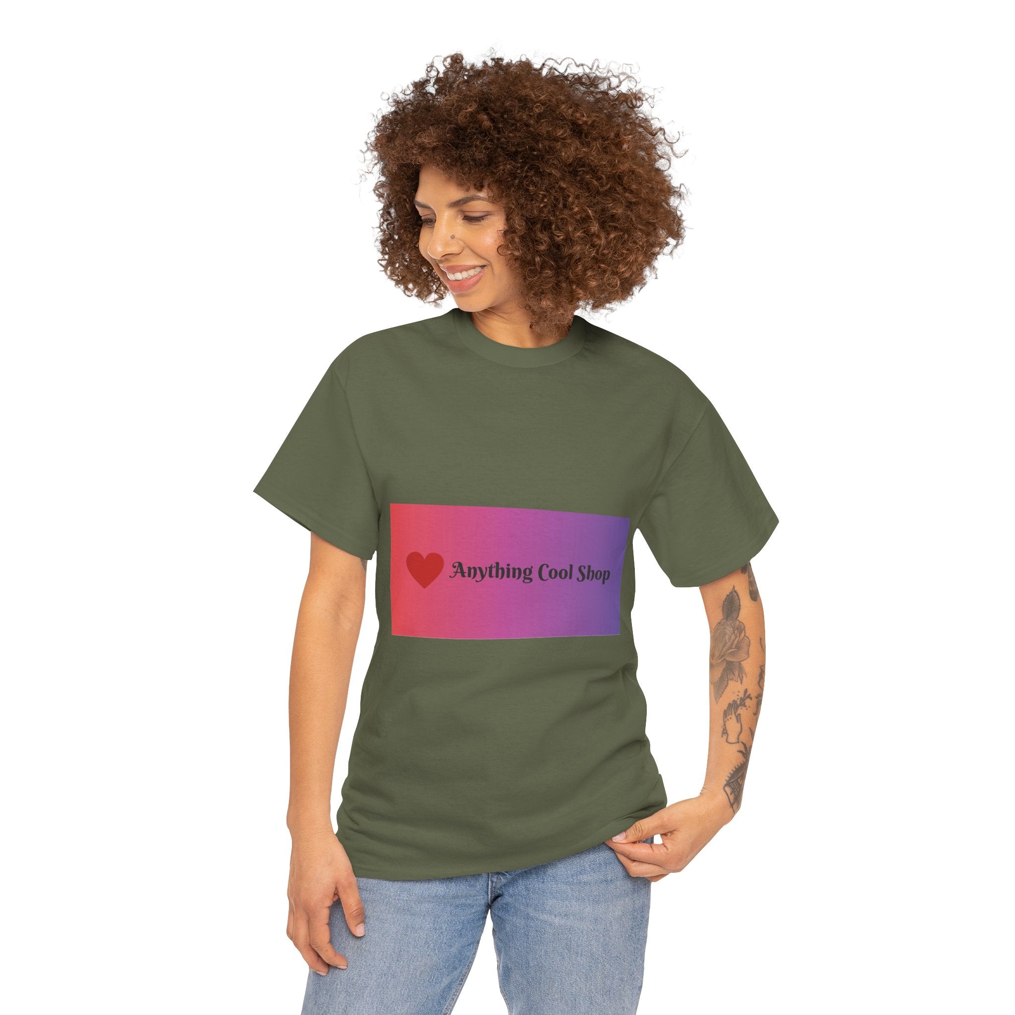 Graphic Tee — 'Anything Cool Shop' Heart Gradient Logo
