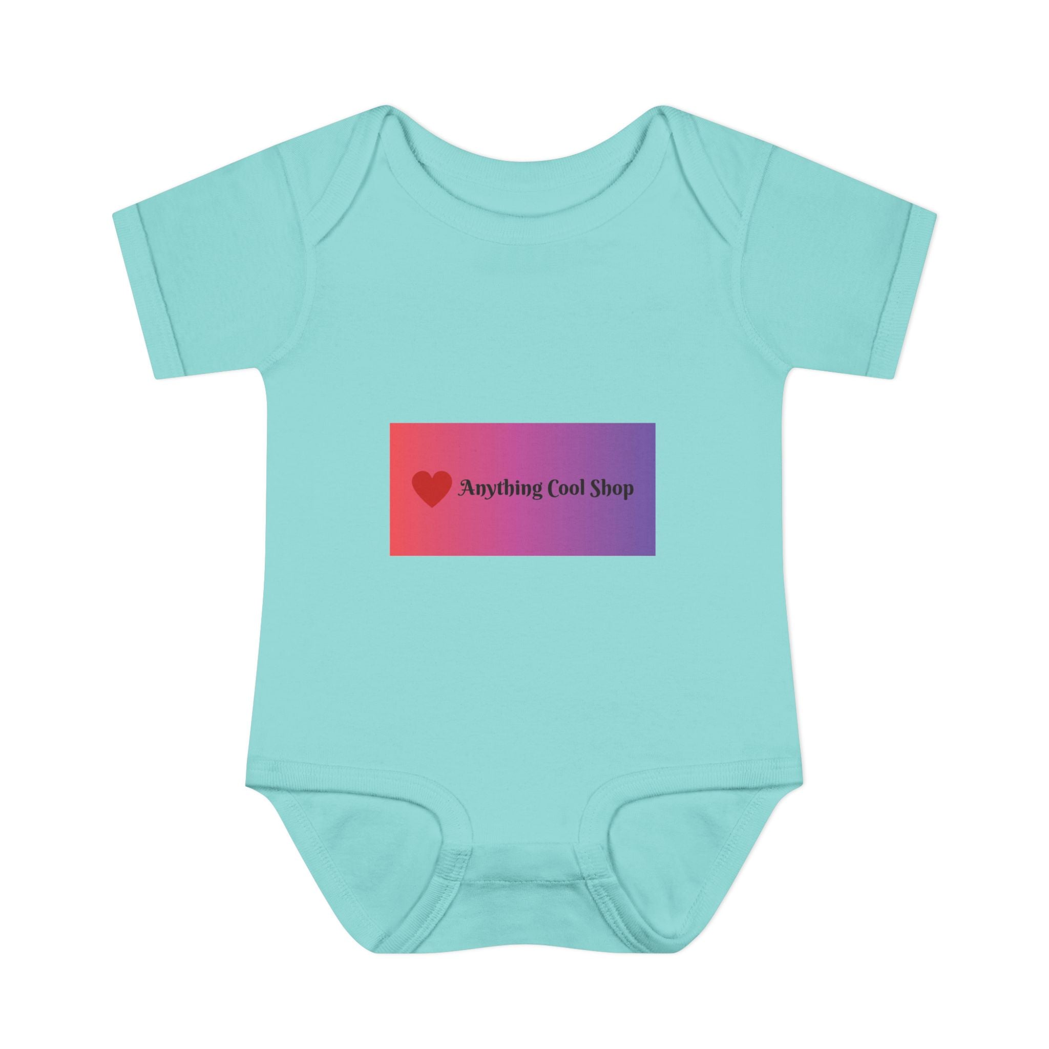 Infant Bodysuit - Gradient Heart Logo "Anything Cool Shop" Baby Onesie