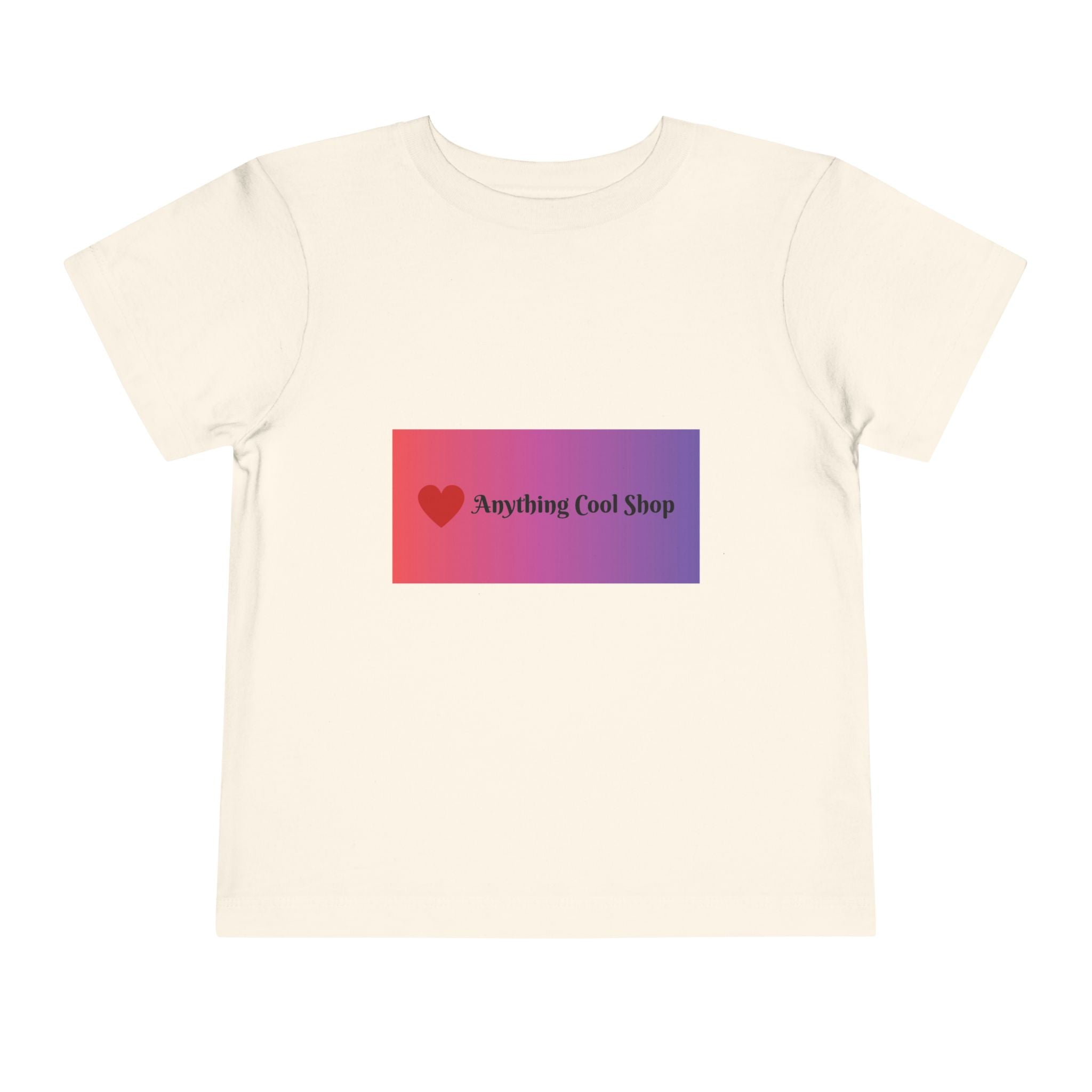 Toddler Tee - "Anything Cool Shop" Heart Logo Gradient Kids Shirt