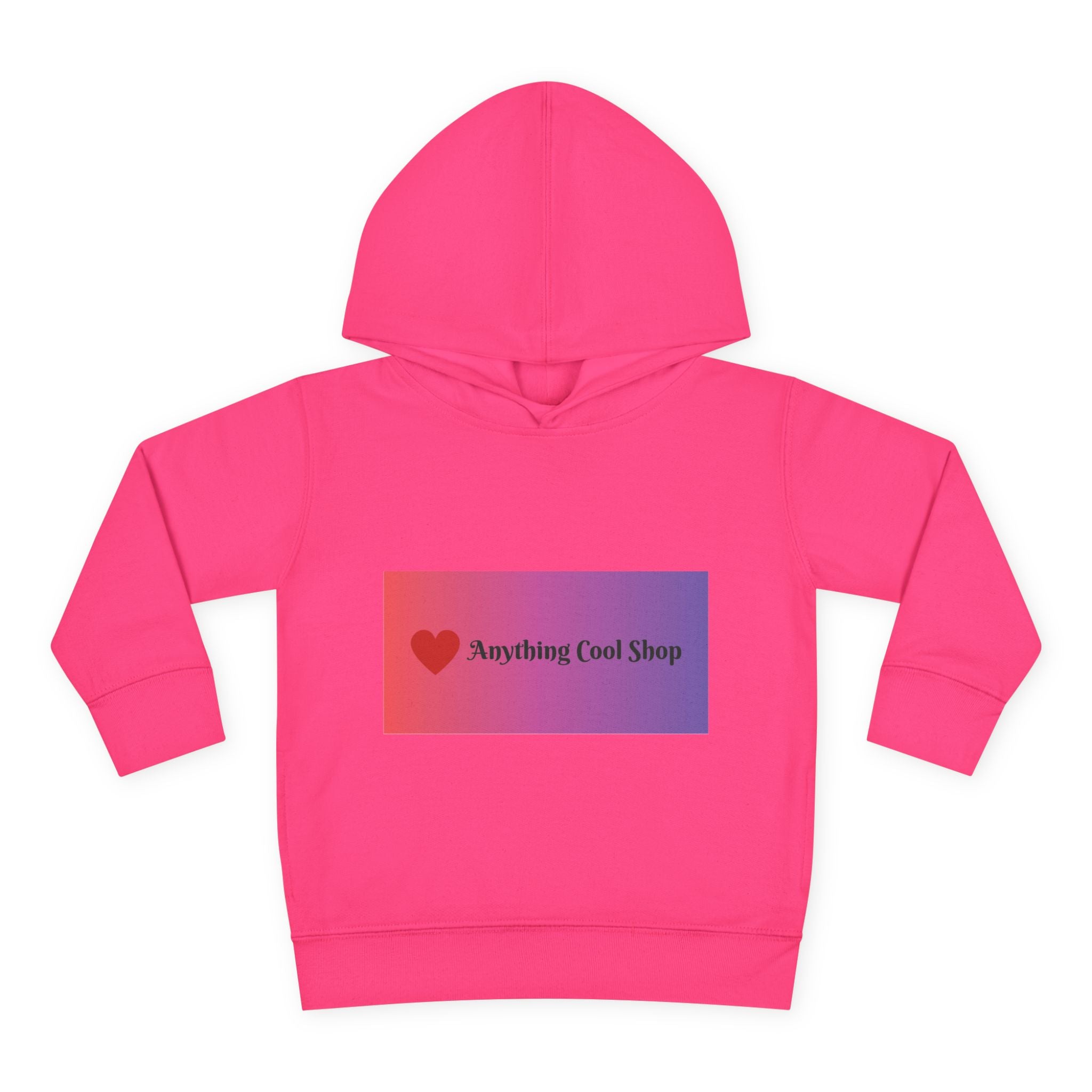 Toddler Hoodie with Gradient Heart Logo — "Anything Cool Shop" Fleece Pullover
