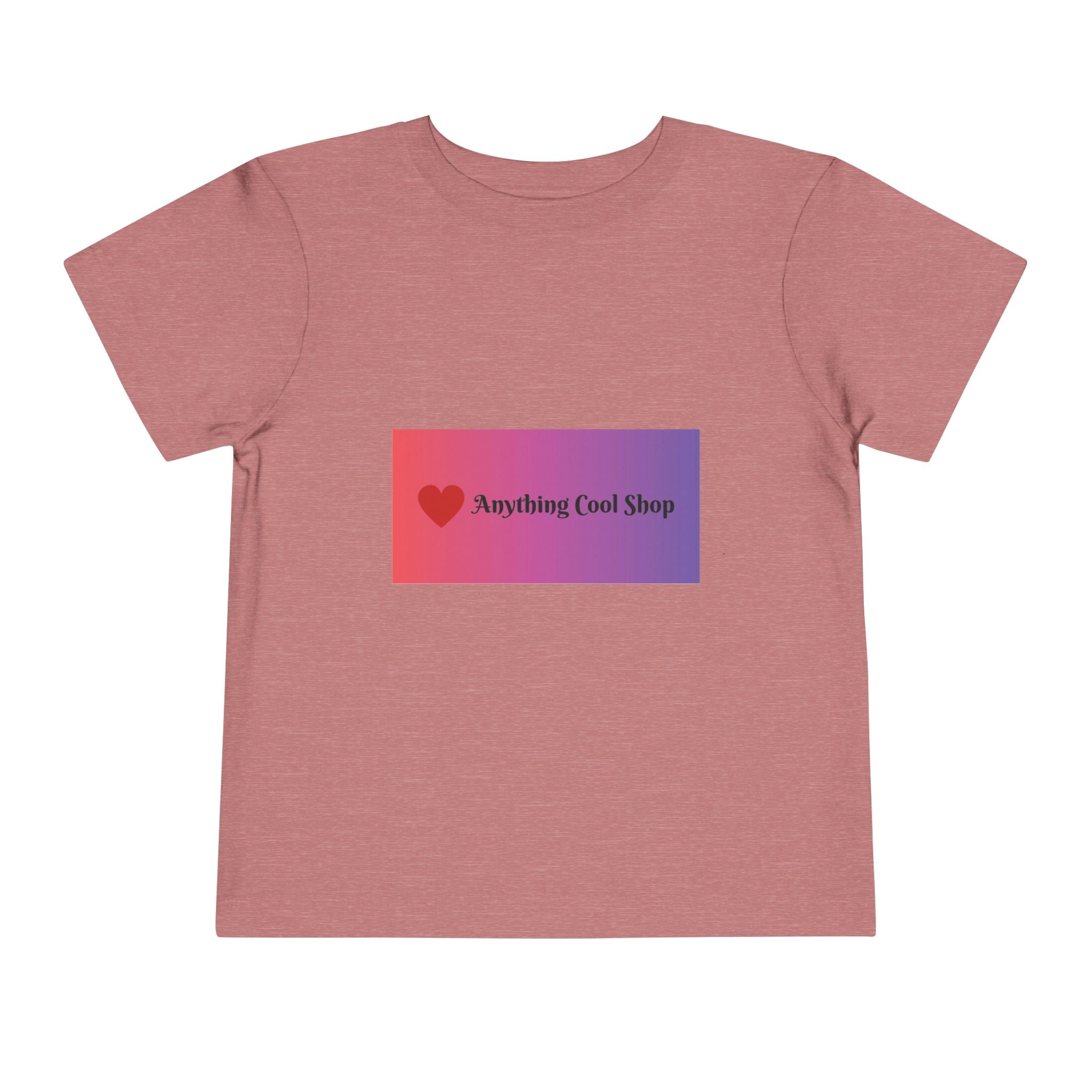 Toddler Tee - "Anything Cool Shop" Heart Logo Gradient Kids Shirt