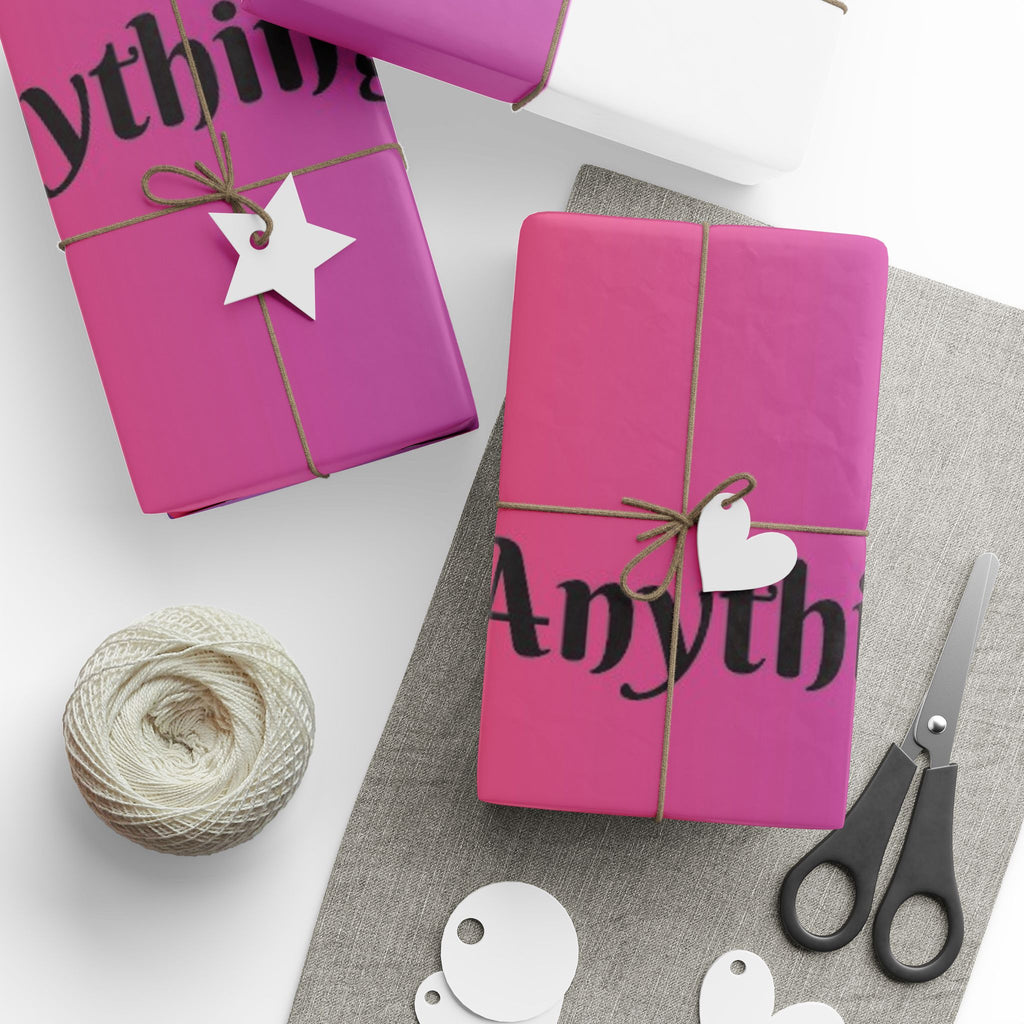 Custom Gradient Heart Wrapping Paper Roll – “Nothing but Love” Gift Wrap