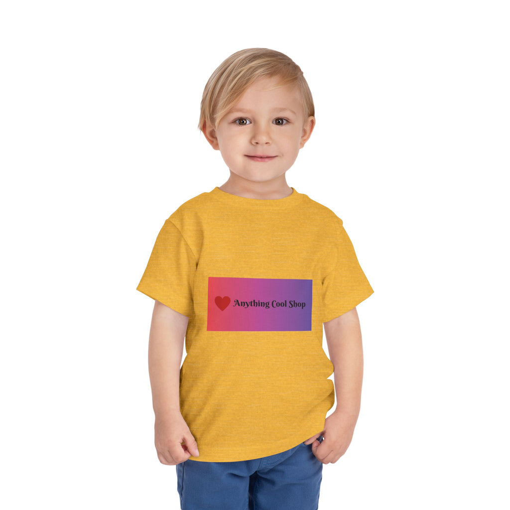 Toddler Tee - "Anything Cool Shop" Heart Logo Gradient Kids Shirt