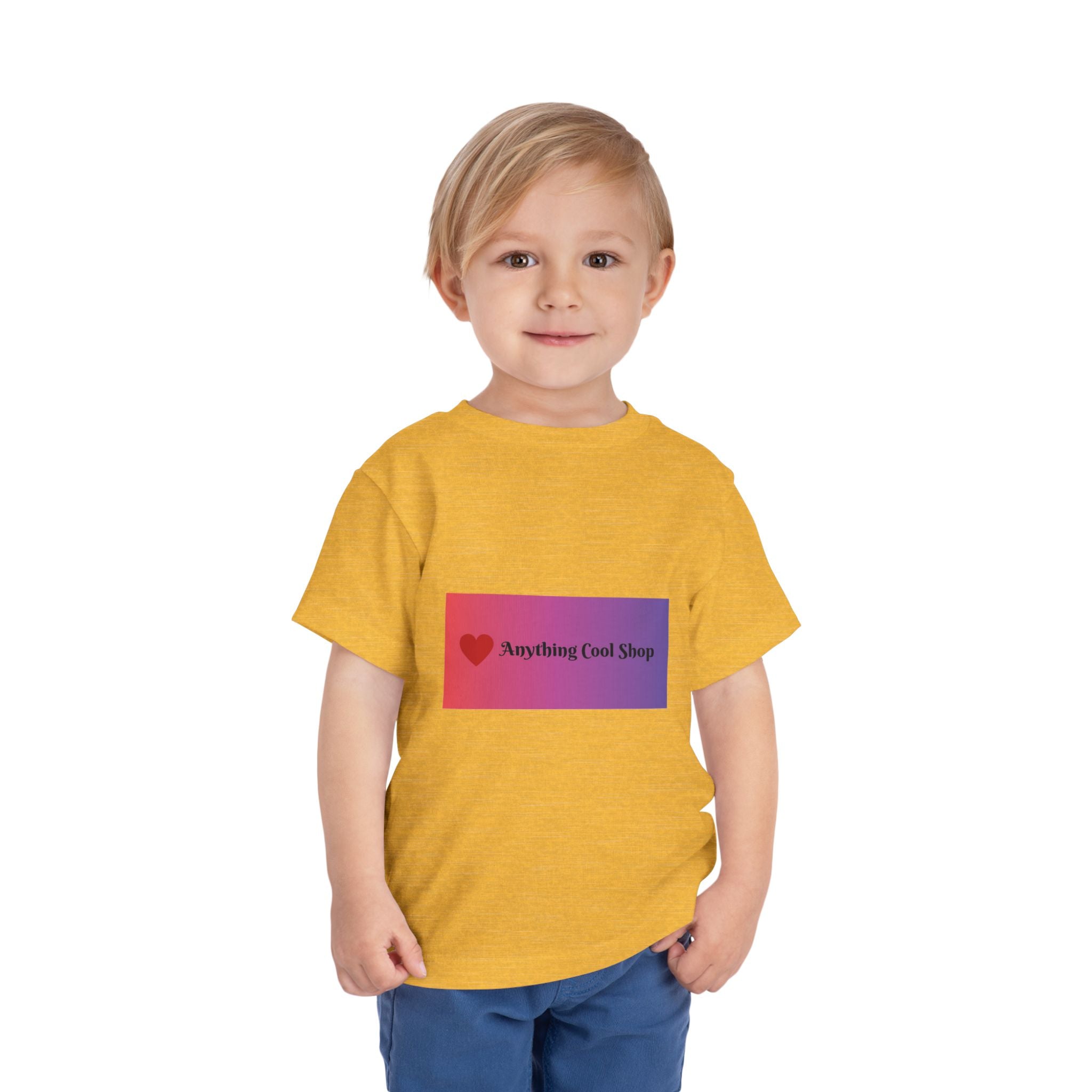 Toddler Tee - "Anything Cool Shop" Heart Logo Gradient Kids Shirt