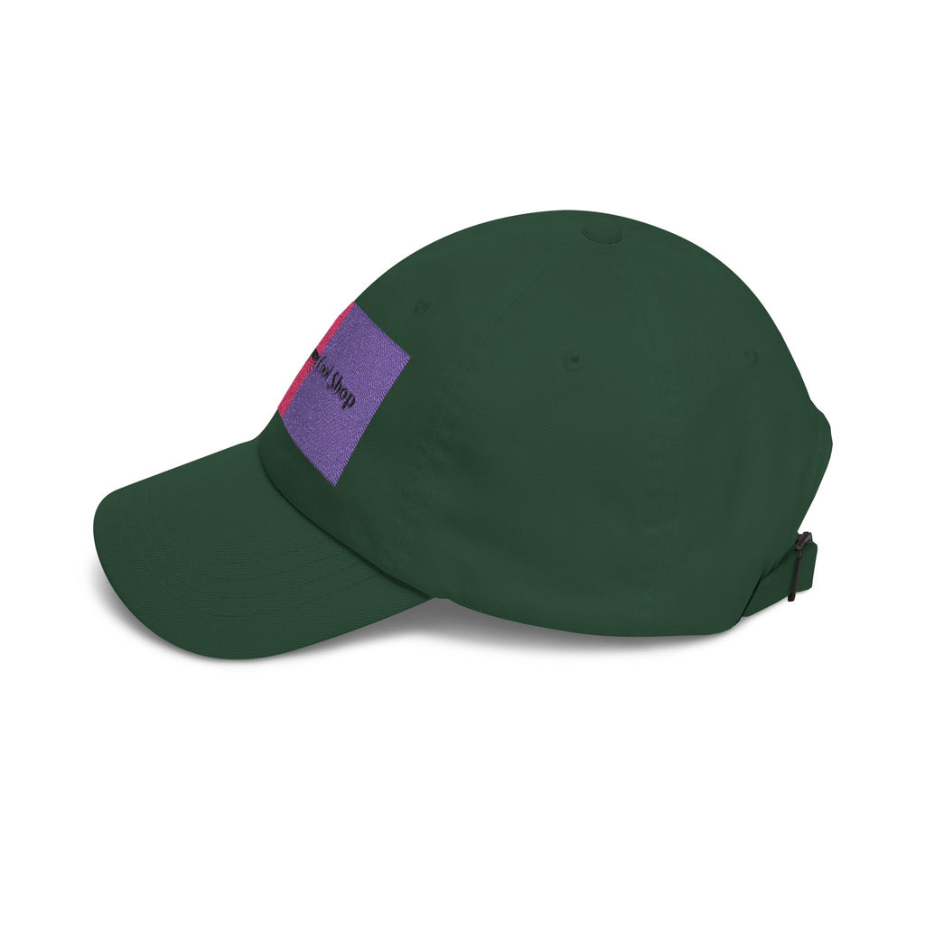 Dad Cap — Pink & Purple Heart Patch Embroidered "Anything Cool Stuff"
