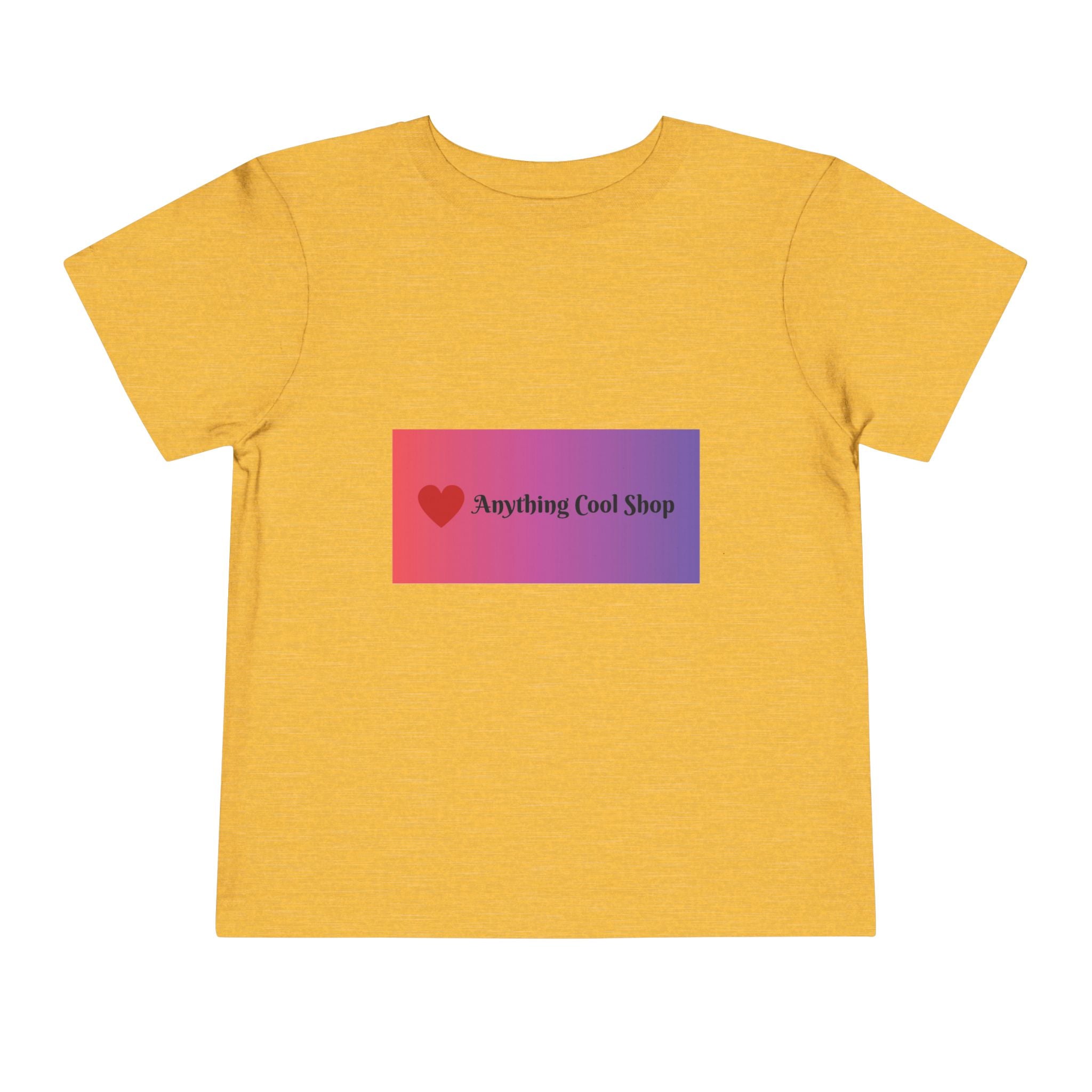 Toddler Tee - "Anything Cool Shop" Heart Logo Gradient Kids Shirt
