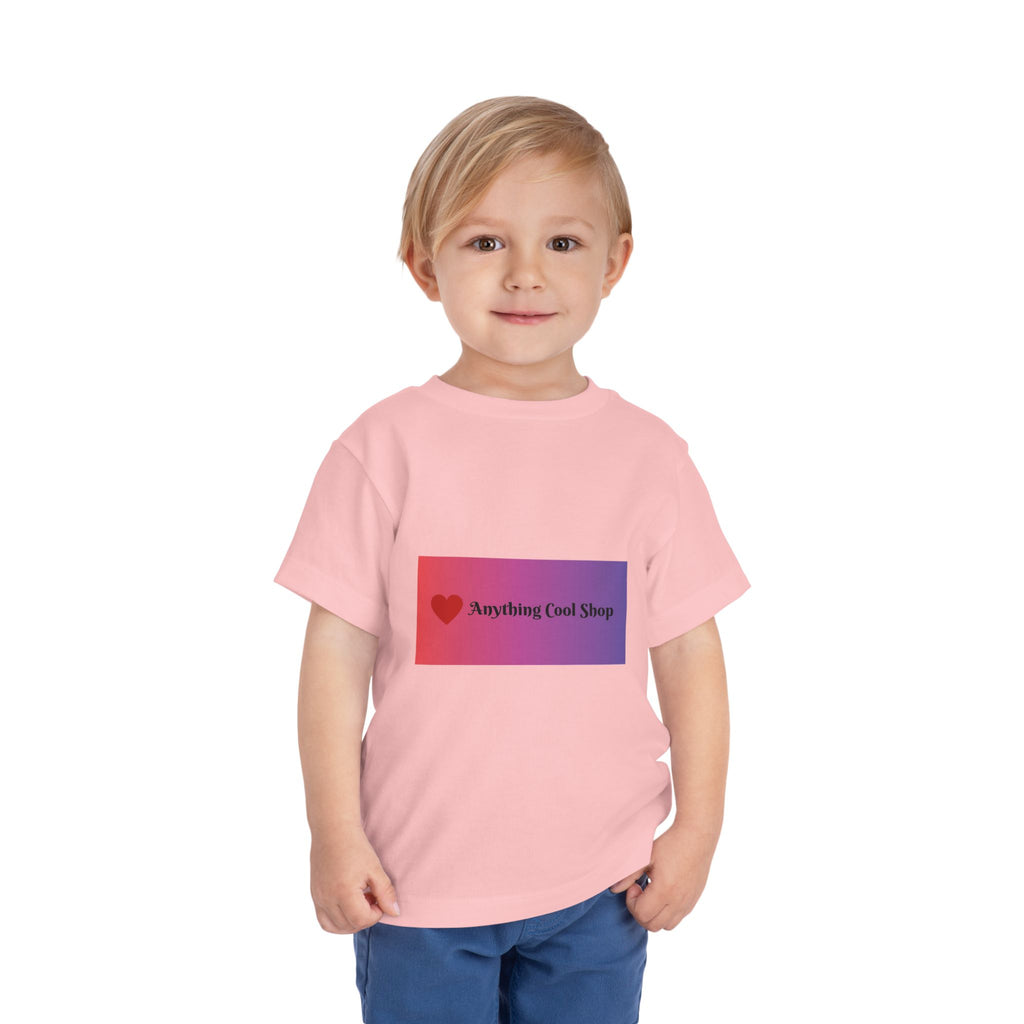 Toddler Tee - "Anything Cool Shop" Heart Logo Gradient Kids Shirt