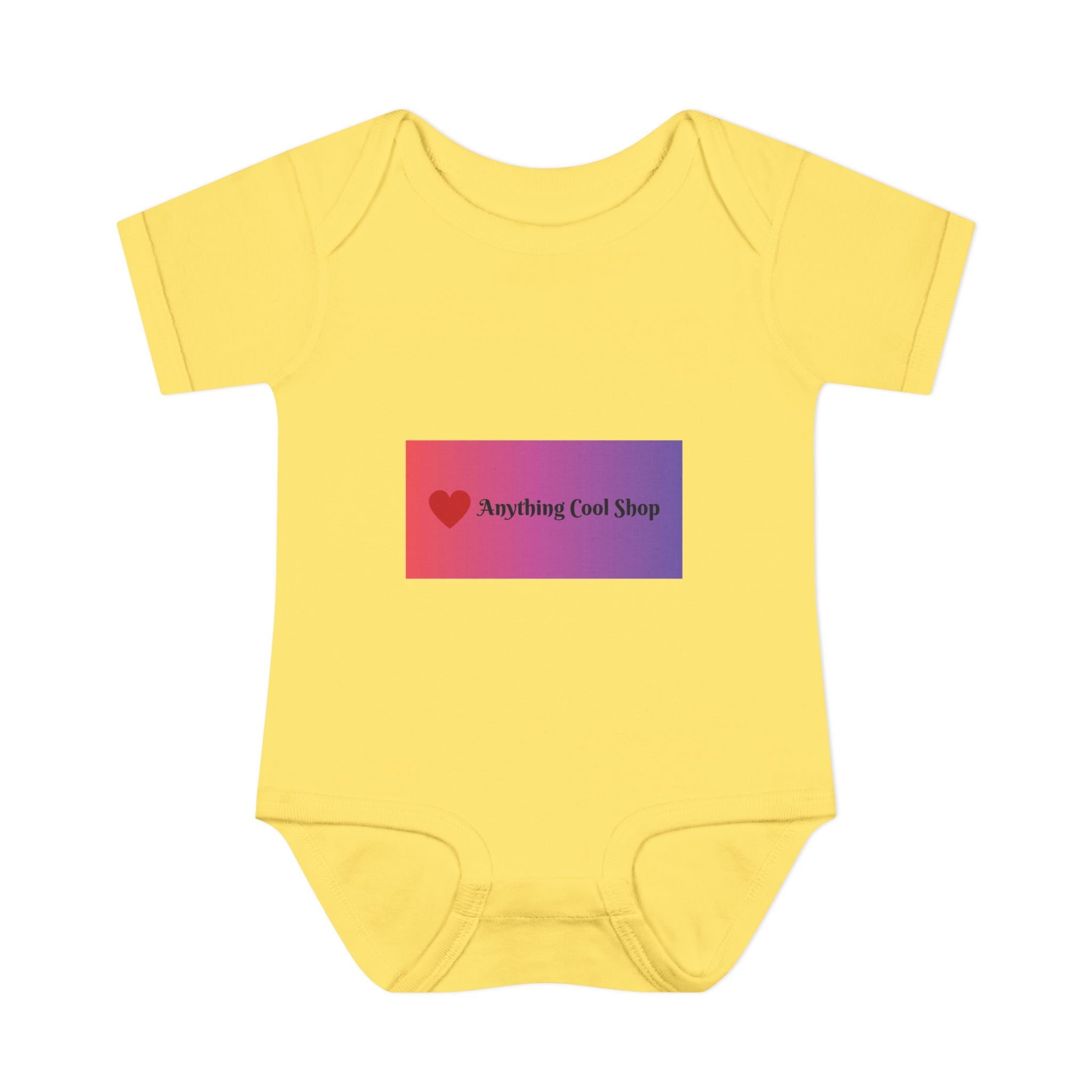 Infant Bodysuit - Gradient Heart Logo "Anything Cool Shop" Baby Onesie