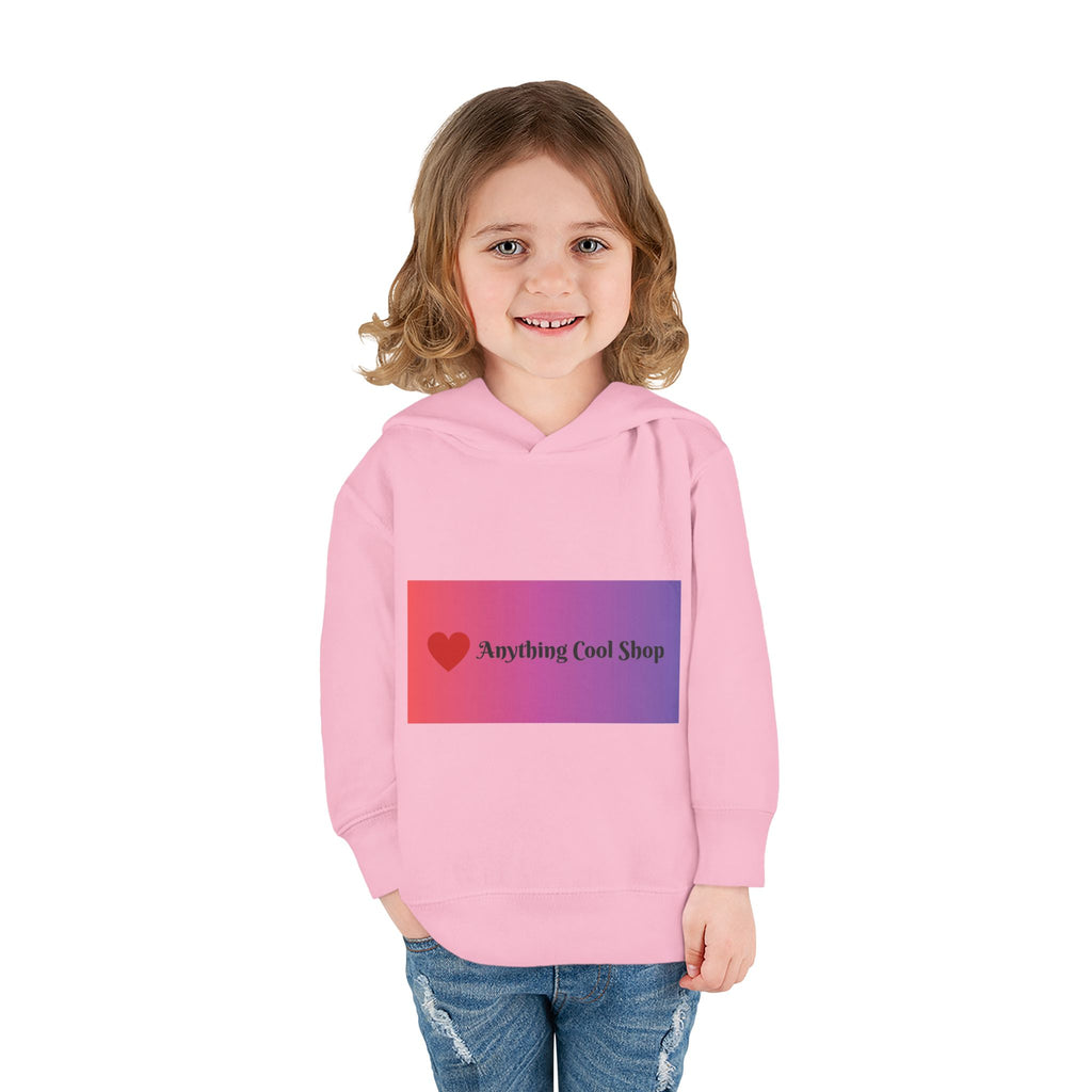 Toddler Hoodie with Gradient Heart Logo — "Anything Cool Shop" Fleece Pullover