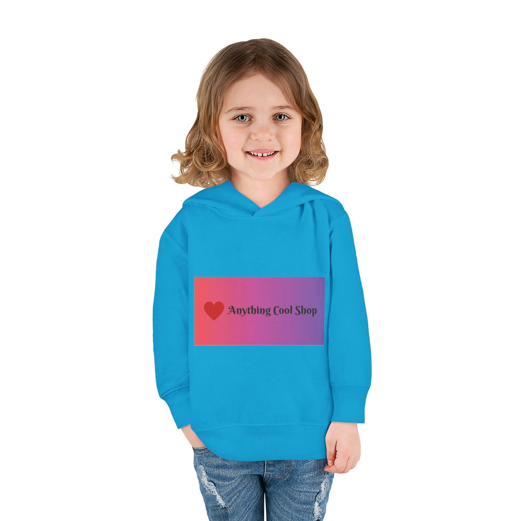 Toddler Hoodie with Gradient Heart Logo — "Anything Cool Shop" Fleece Pullover