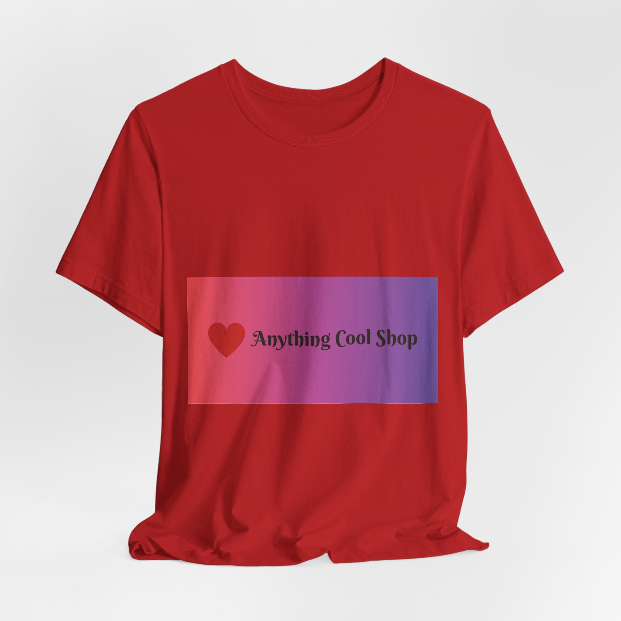 T-Shirt — "Anything Cool Shop" Gradient Logo Tee